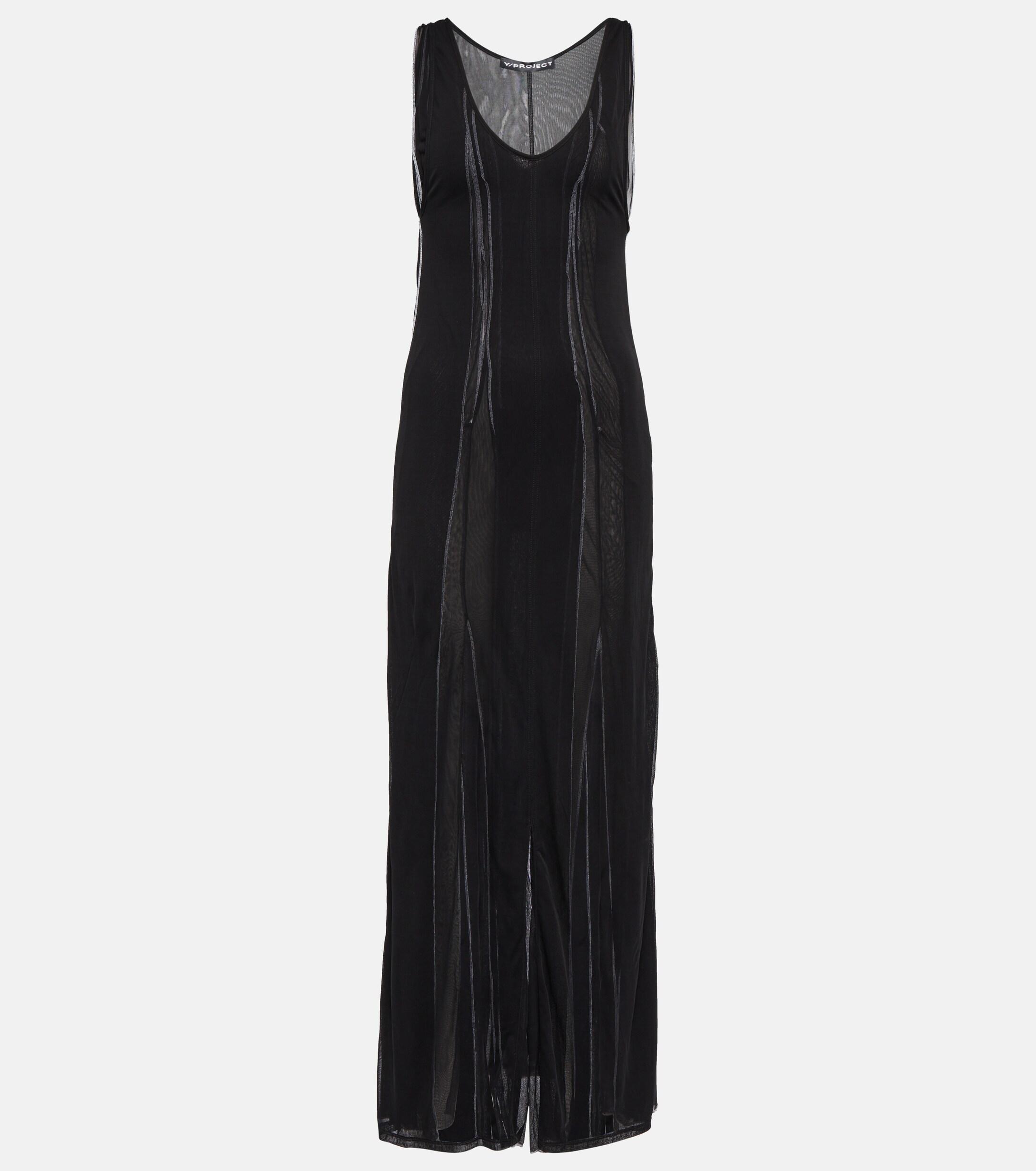 Y. Project Sheer Maxi Dress in Black | Lyst Canada