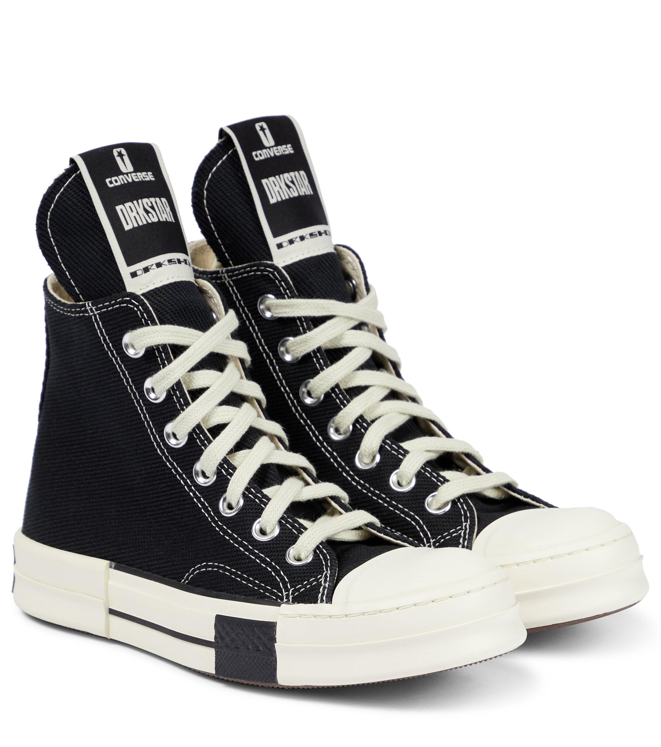 Rick Owens X Converse Drkstar Chuck 70 High-top Sneakers in Black