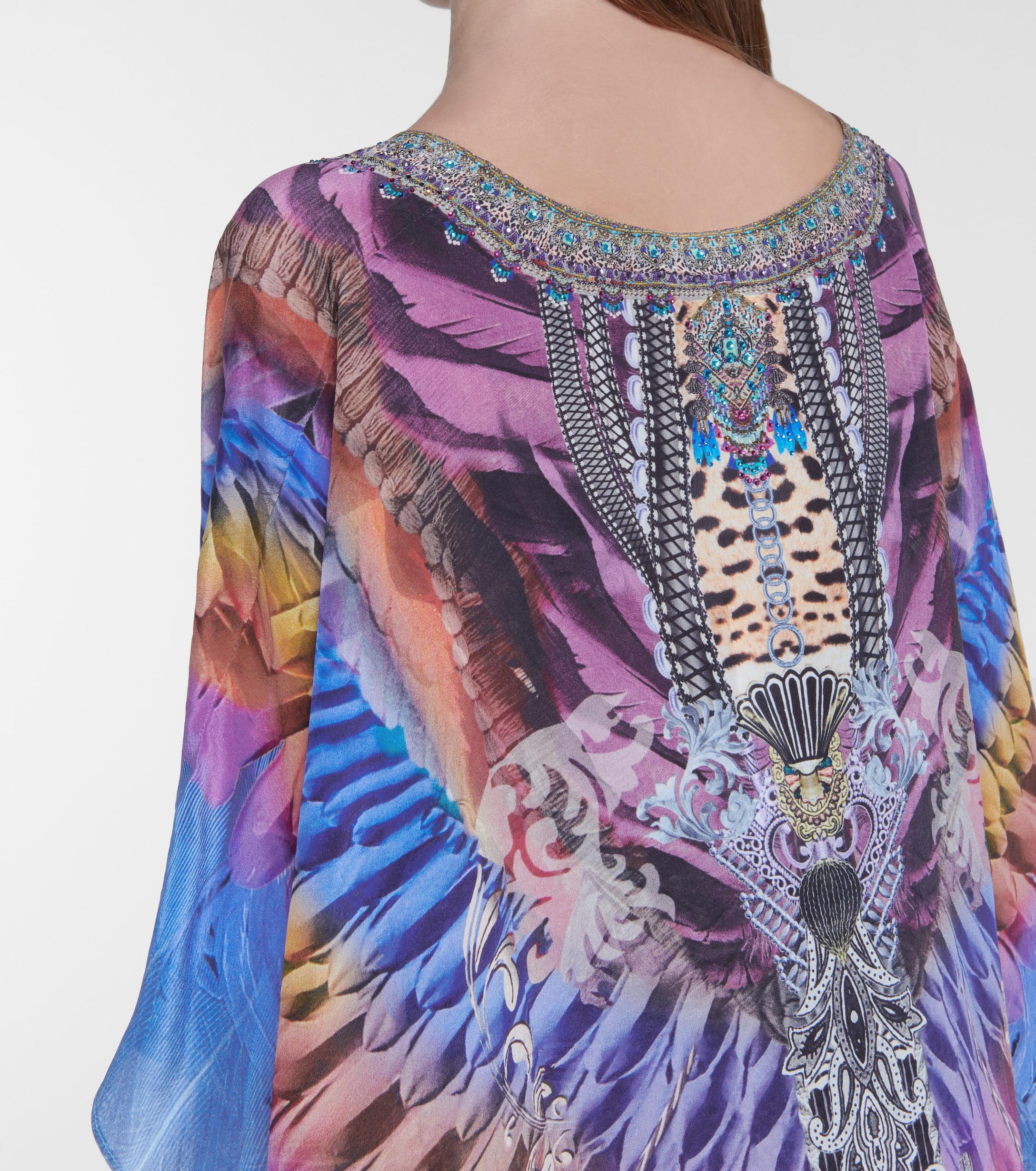 camilla kaftan blue