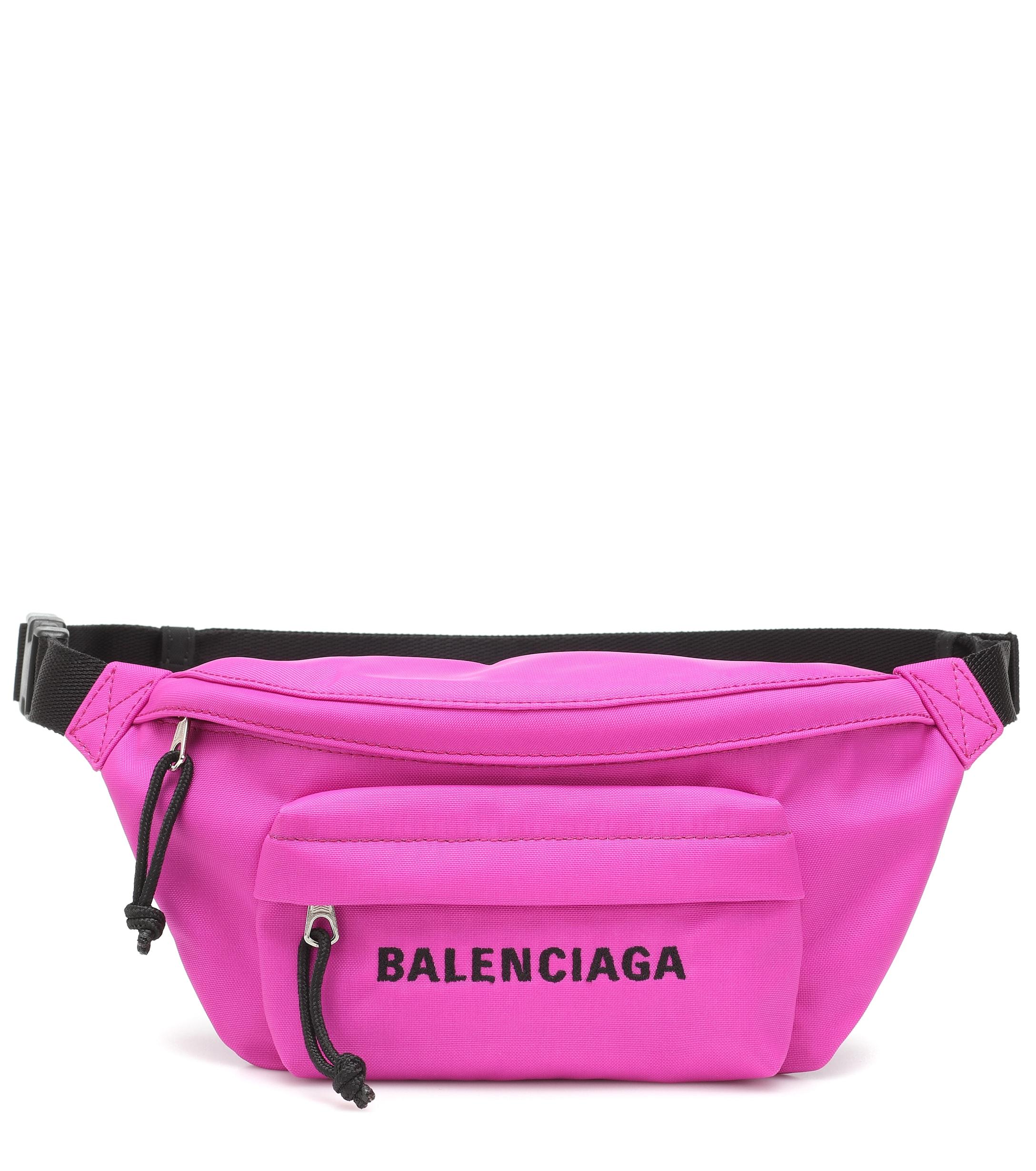 Balenciaga Wheel S Belt Bag in Fuchsia,Black (Pink) - Lyst