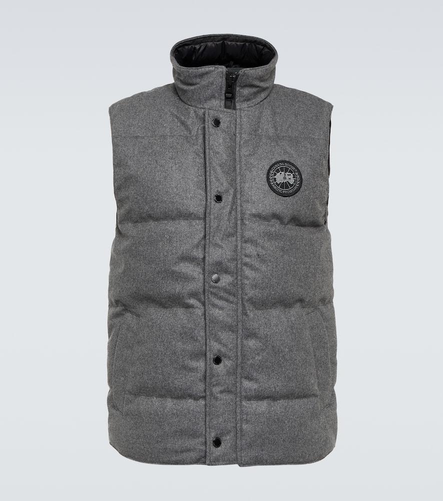 Canada goose vest grey top