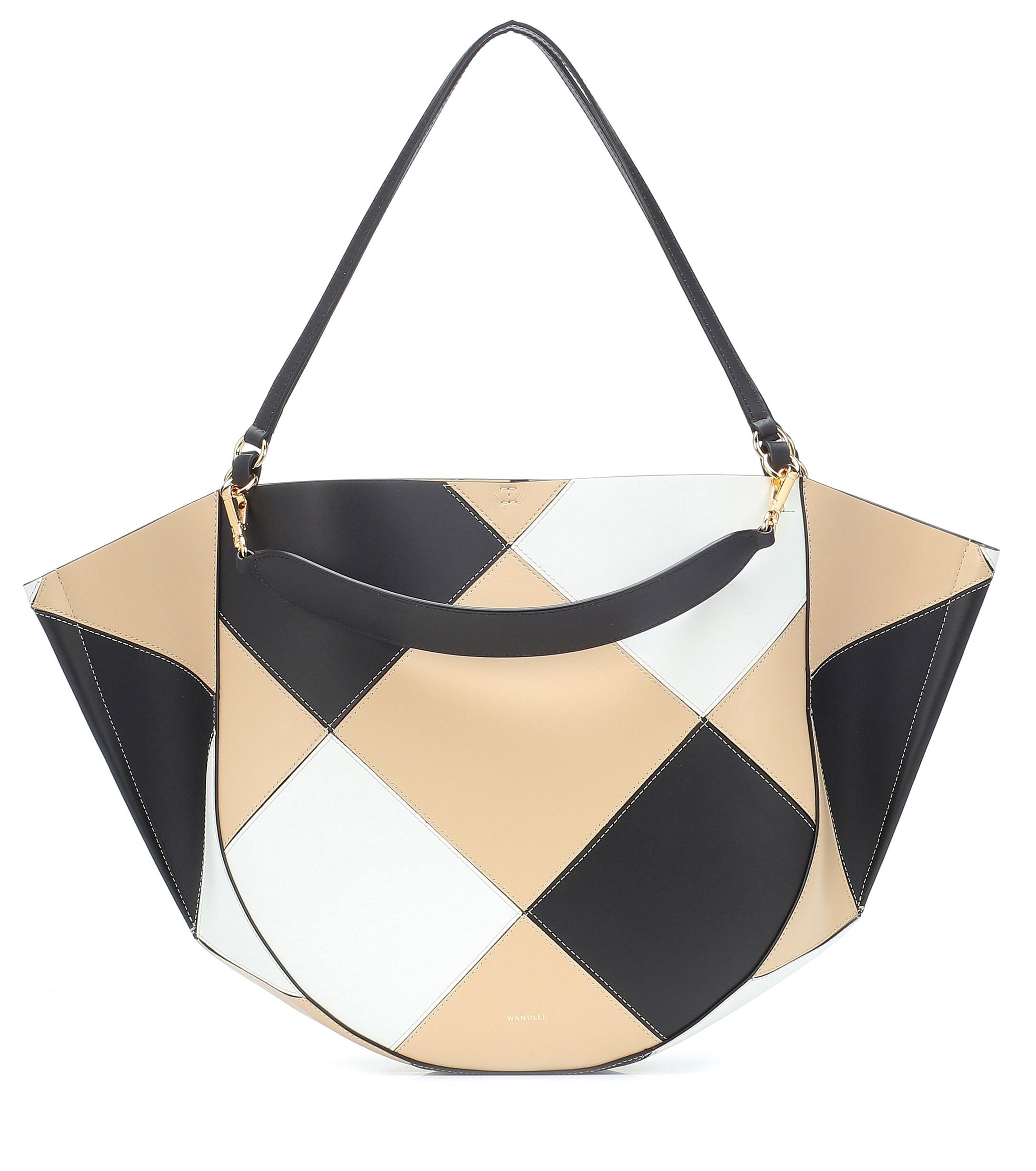 Wandler Mia Leather Tote in Black - Lyst
