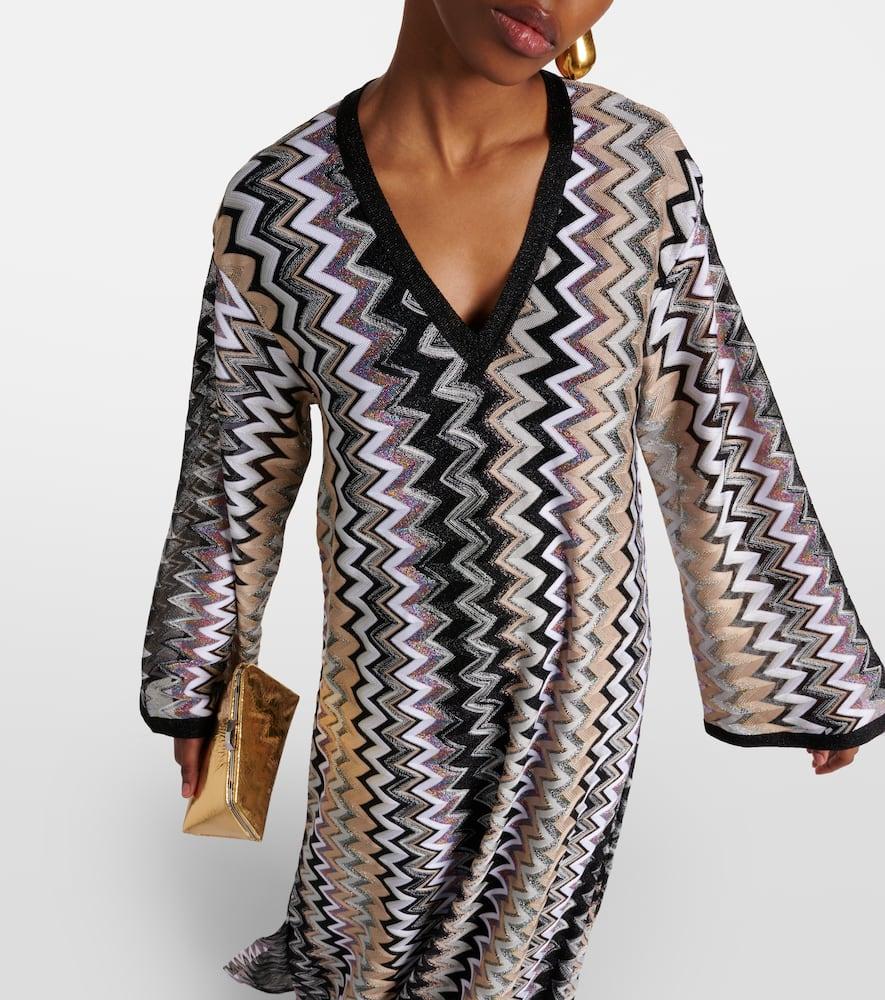 Missoni zigzag-woven maxi dress - White