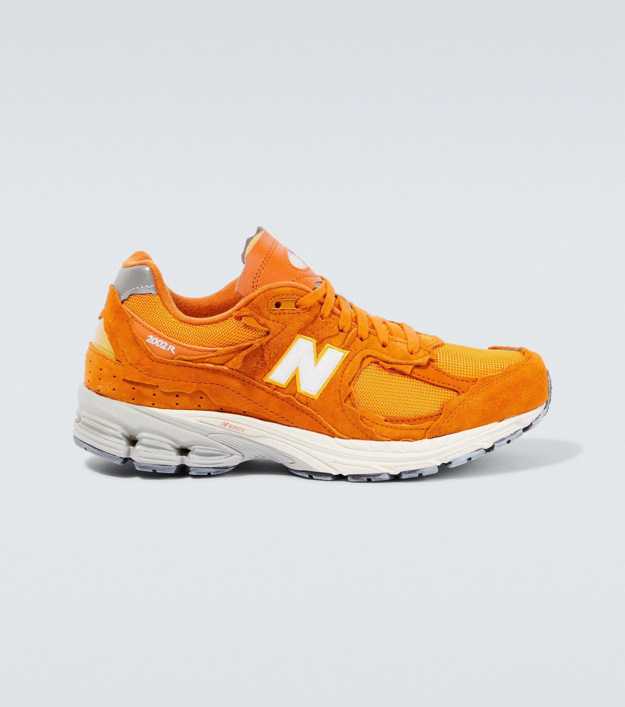 New Balance 2002r Suede Sneakers in Orange for Men Lyst UK