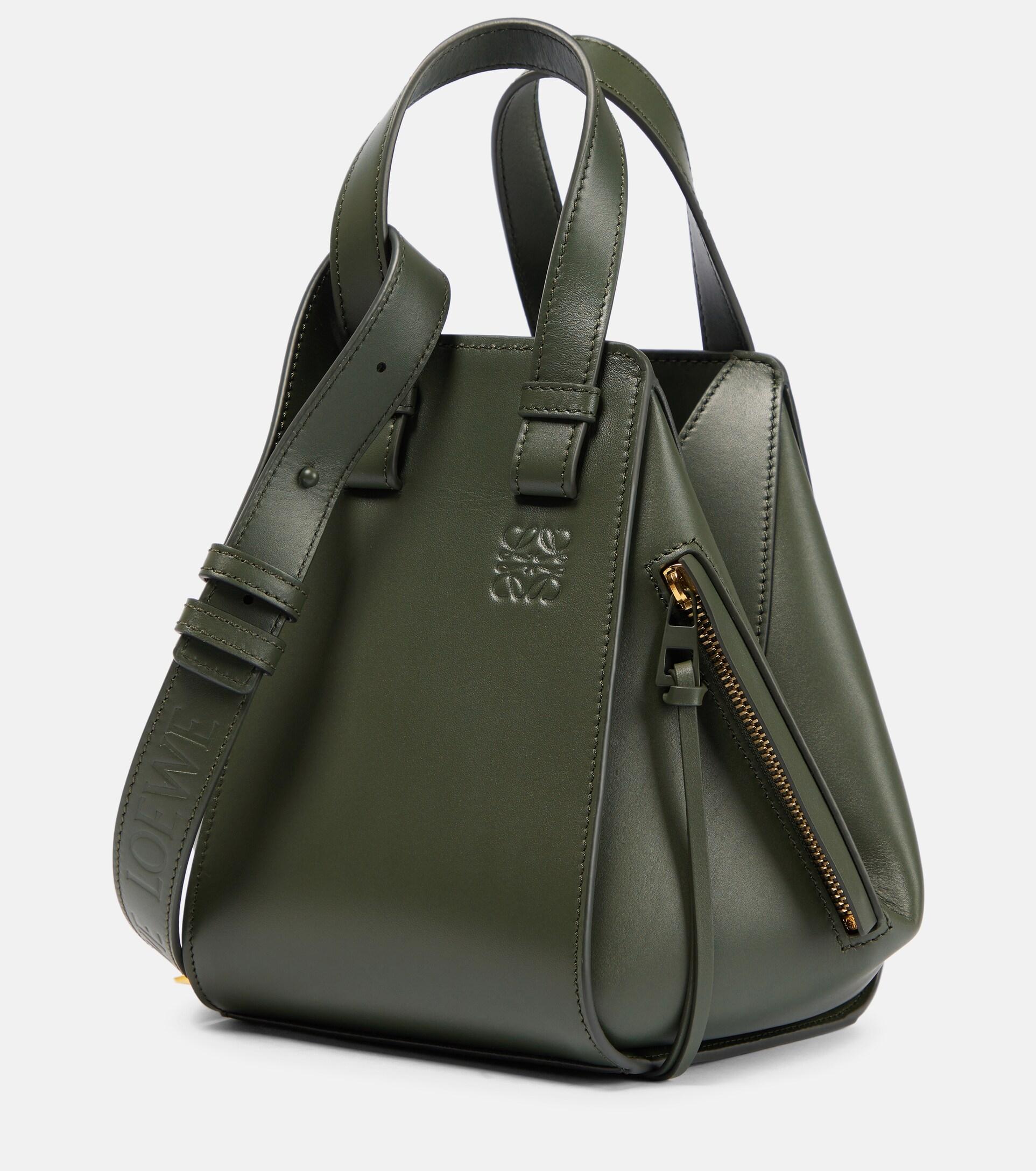 Loewe Hammock Small Leather Shoulder Bag in Green Lyst