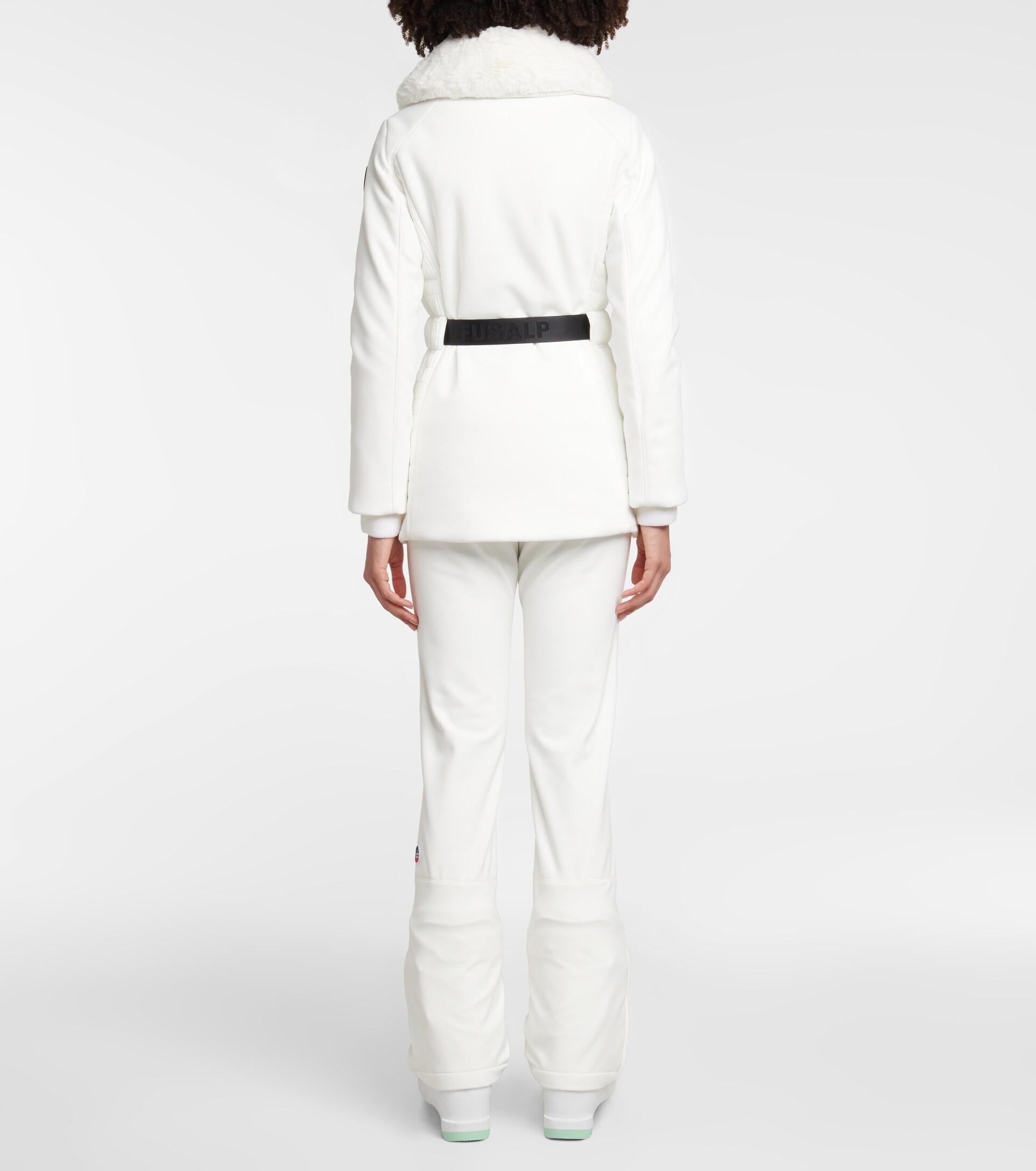 Fusalp Belted Short Ski Jacket in White | Lyst