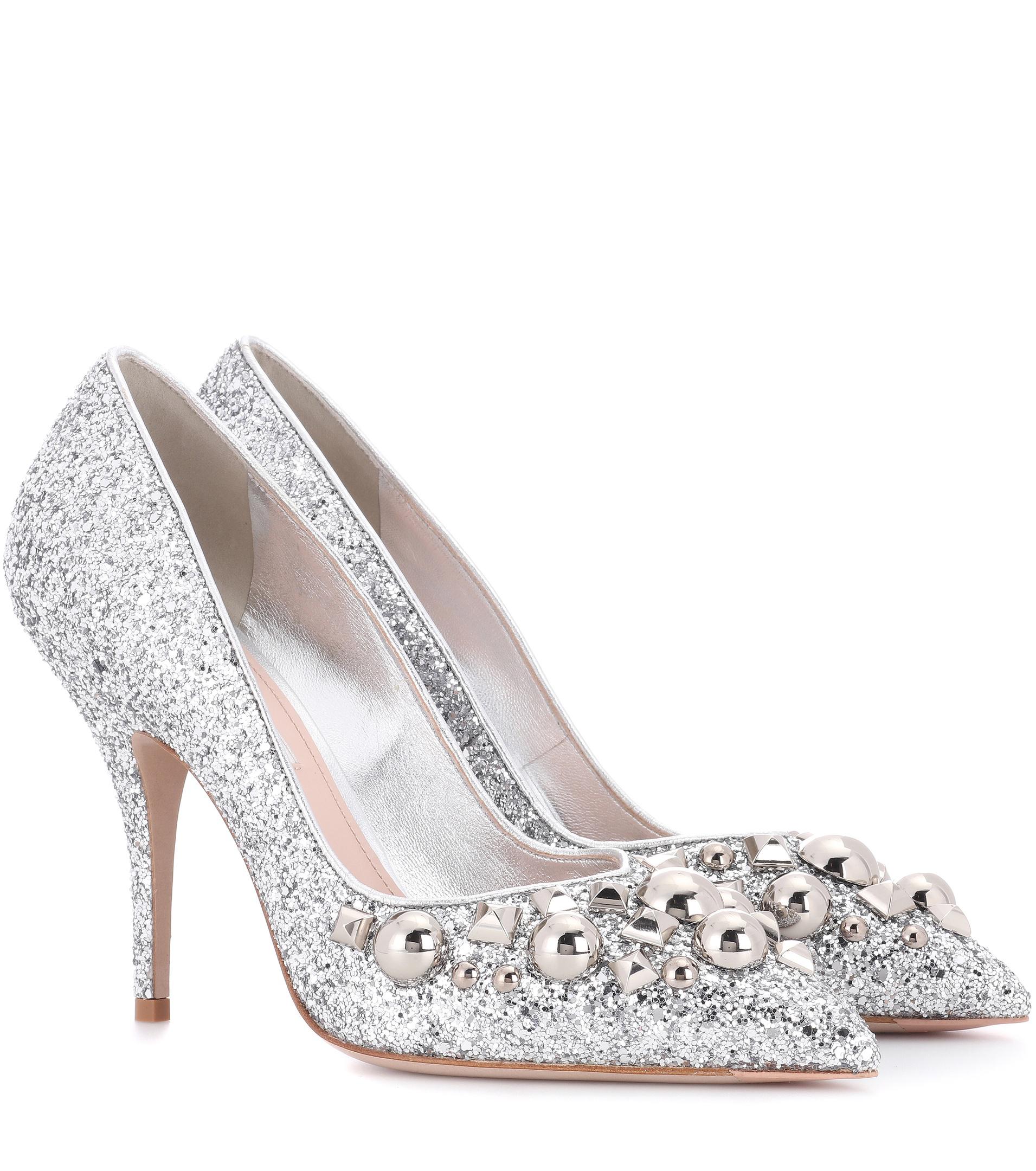 Mocassini E Allacciate Miu Miu Donna | Scarpe stringate in pelle con borchie  Nero — Pdenna