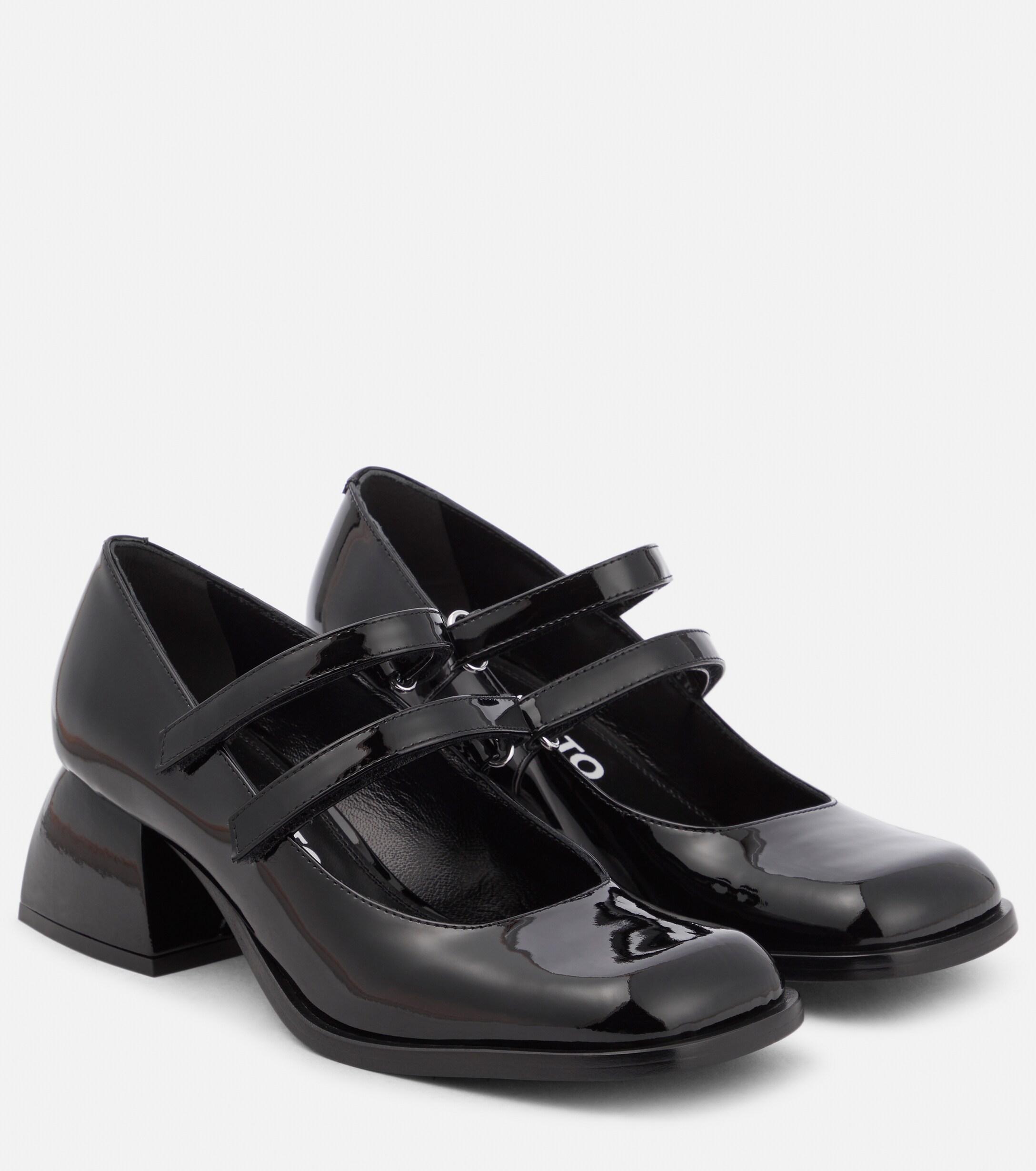 NODALETO Bulla Bacara Patent Leather Mary Jane Pumps in Black | Lyst ...