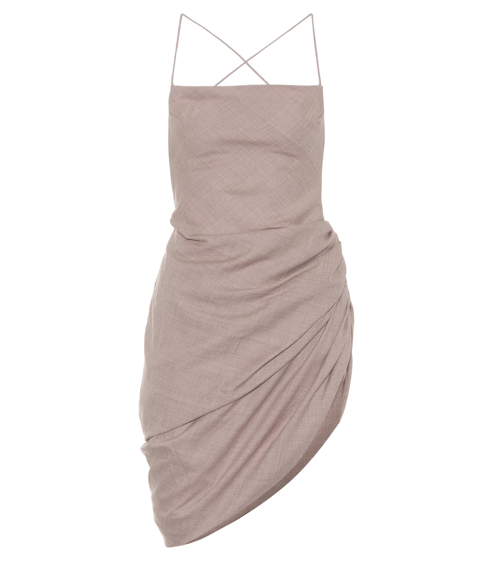 Jacquemus La Robe Saudade Wool Dress in 