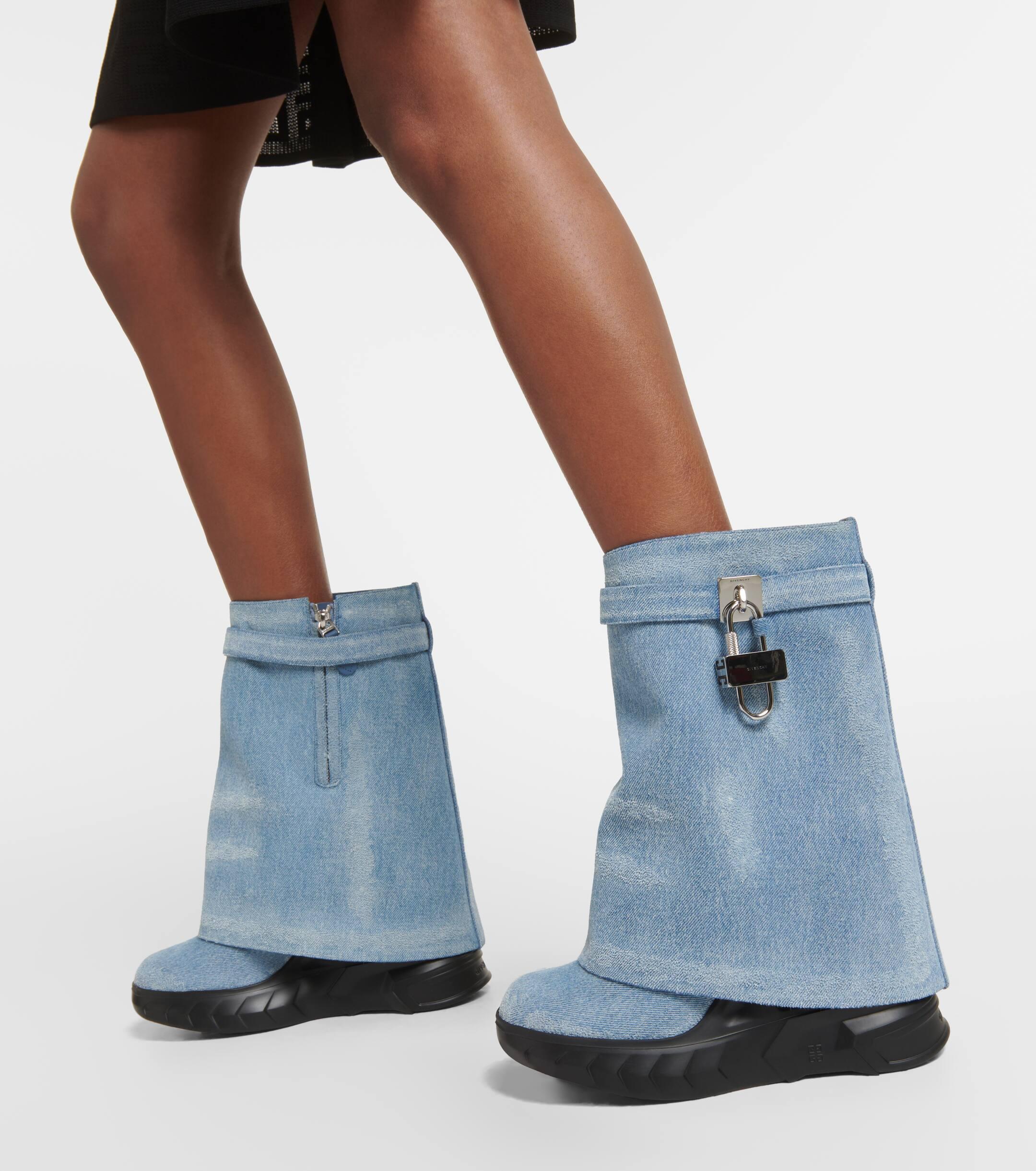 Givenchy sock boots blue hotsell
