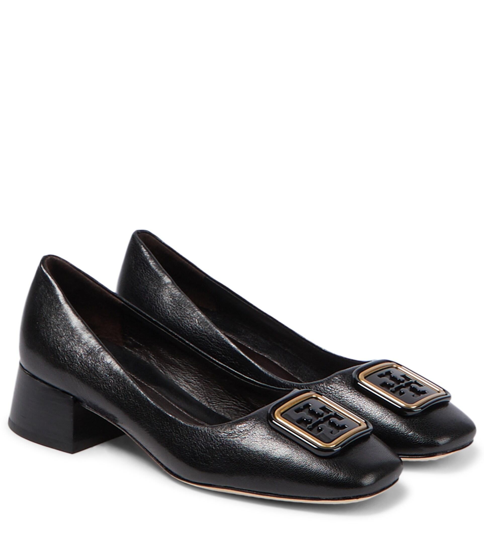 Tory Burch Leather Pumps in Black Lyst