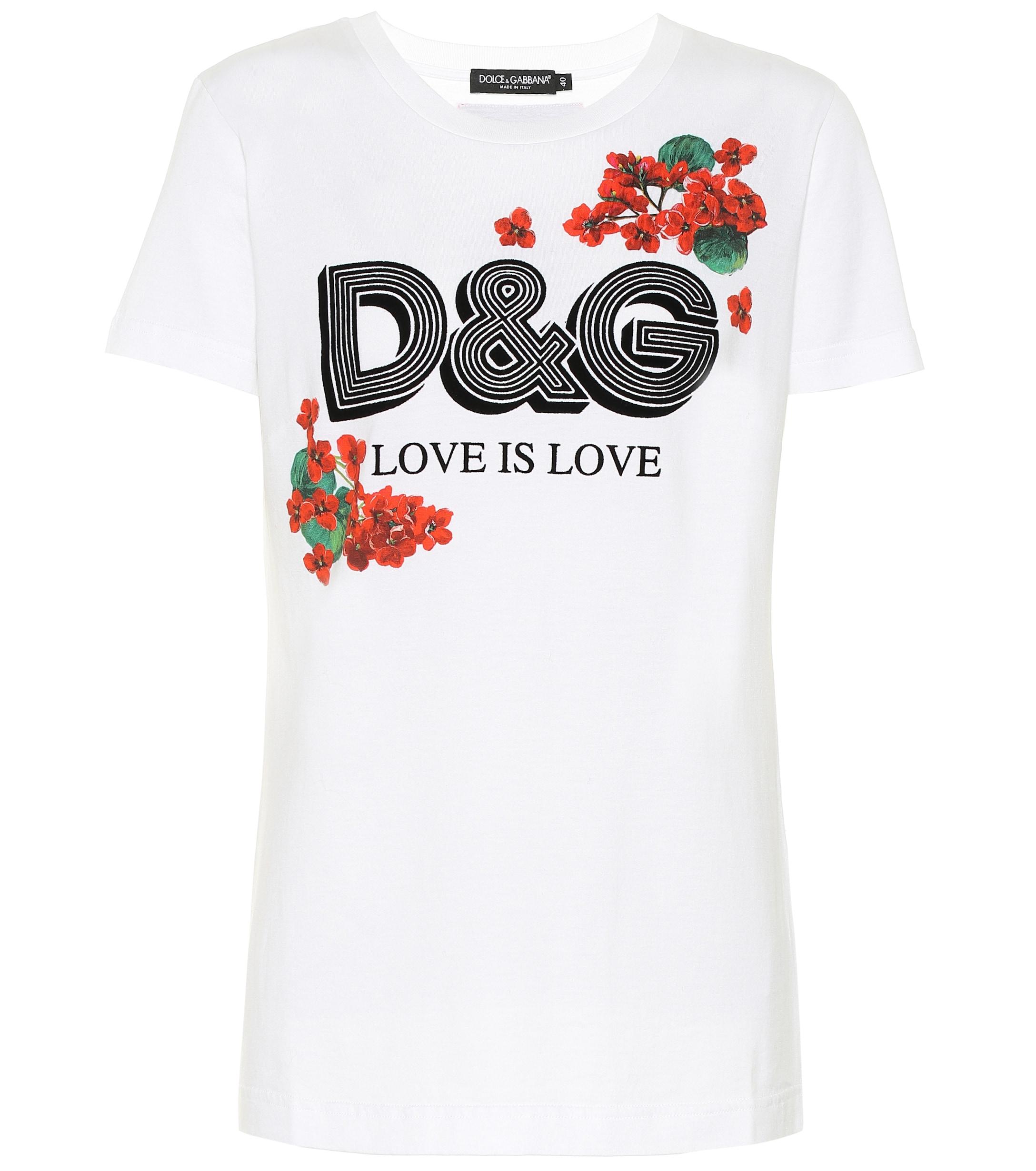 Dolce & Gabbana Logo Cotton T-shirt in White - Save 30% - Lyst