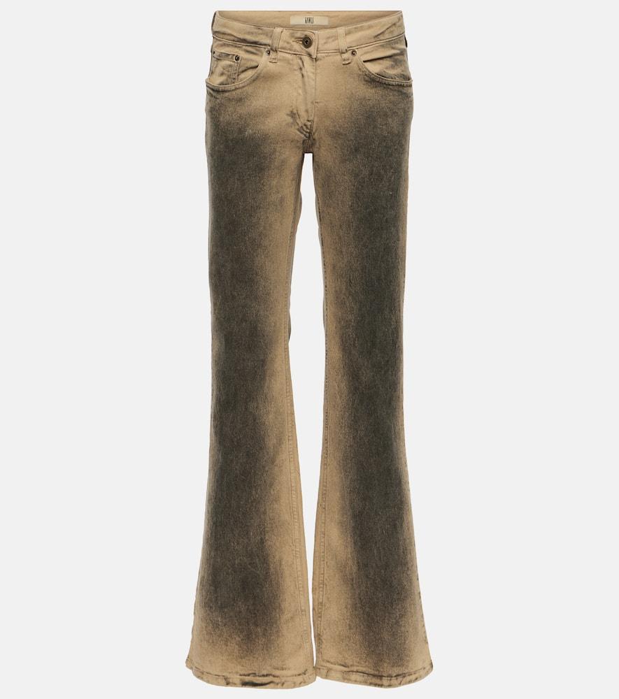 KNWLS Alice Low-rise Wide-leg Jeans in Natural