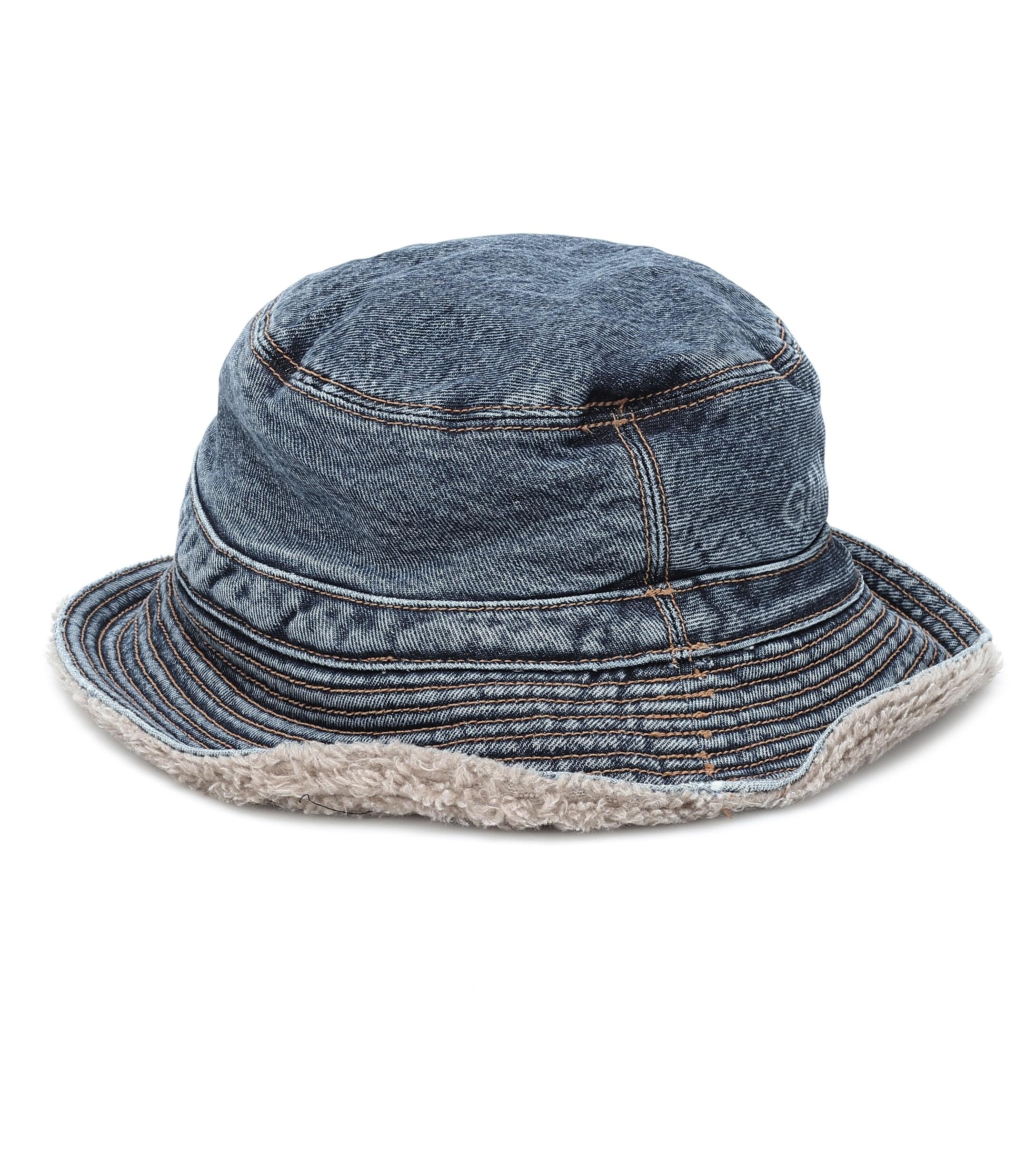 Ganni Denim Bucket Hat in Blue | Lyst