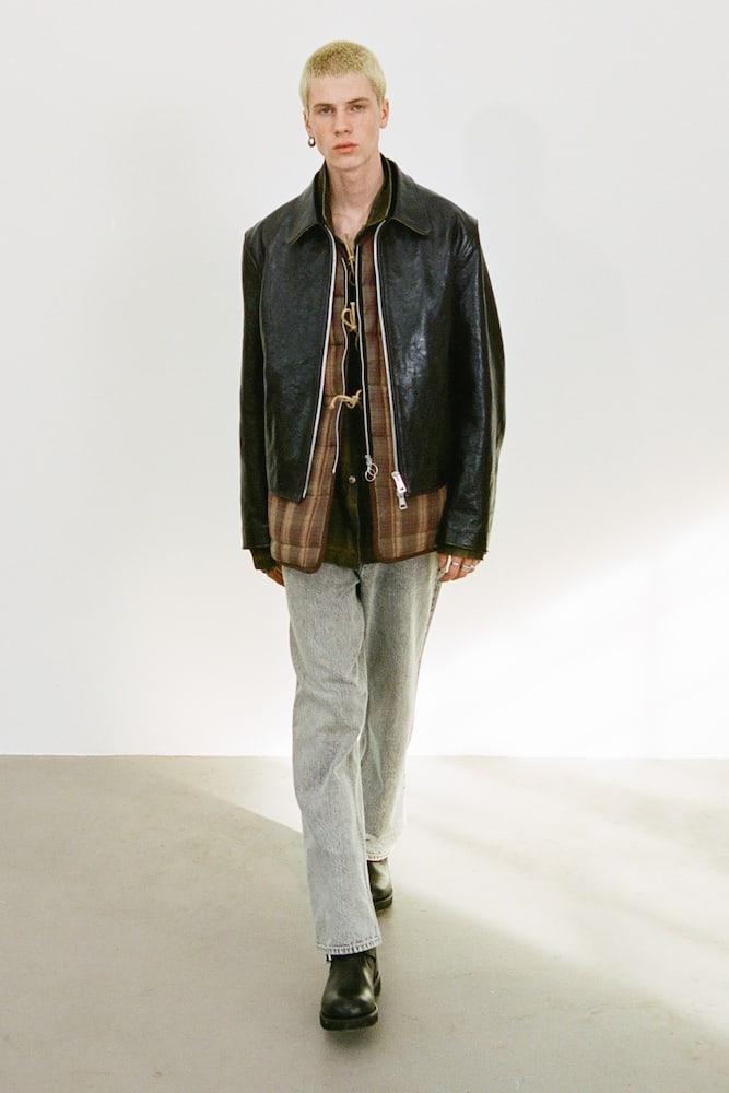Our Legacy Mini Leather Blouson Jacket in Black for Men | Lyst