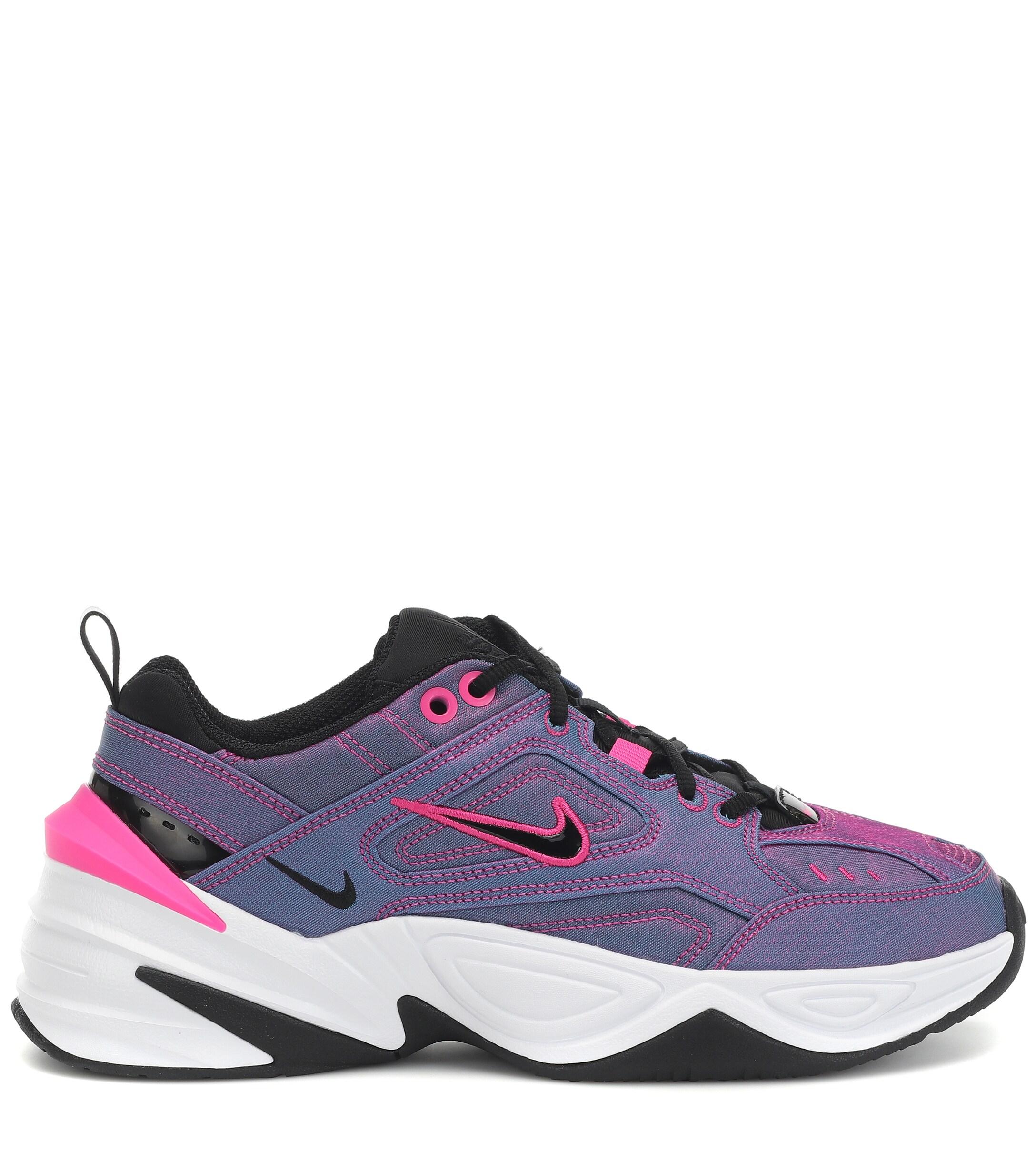 nike purple iridescent m2k tekno trainers