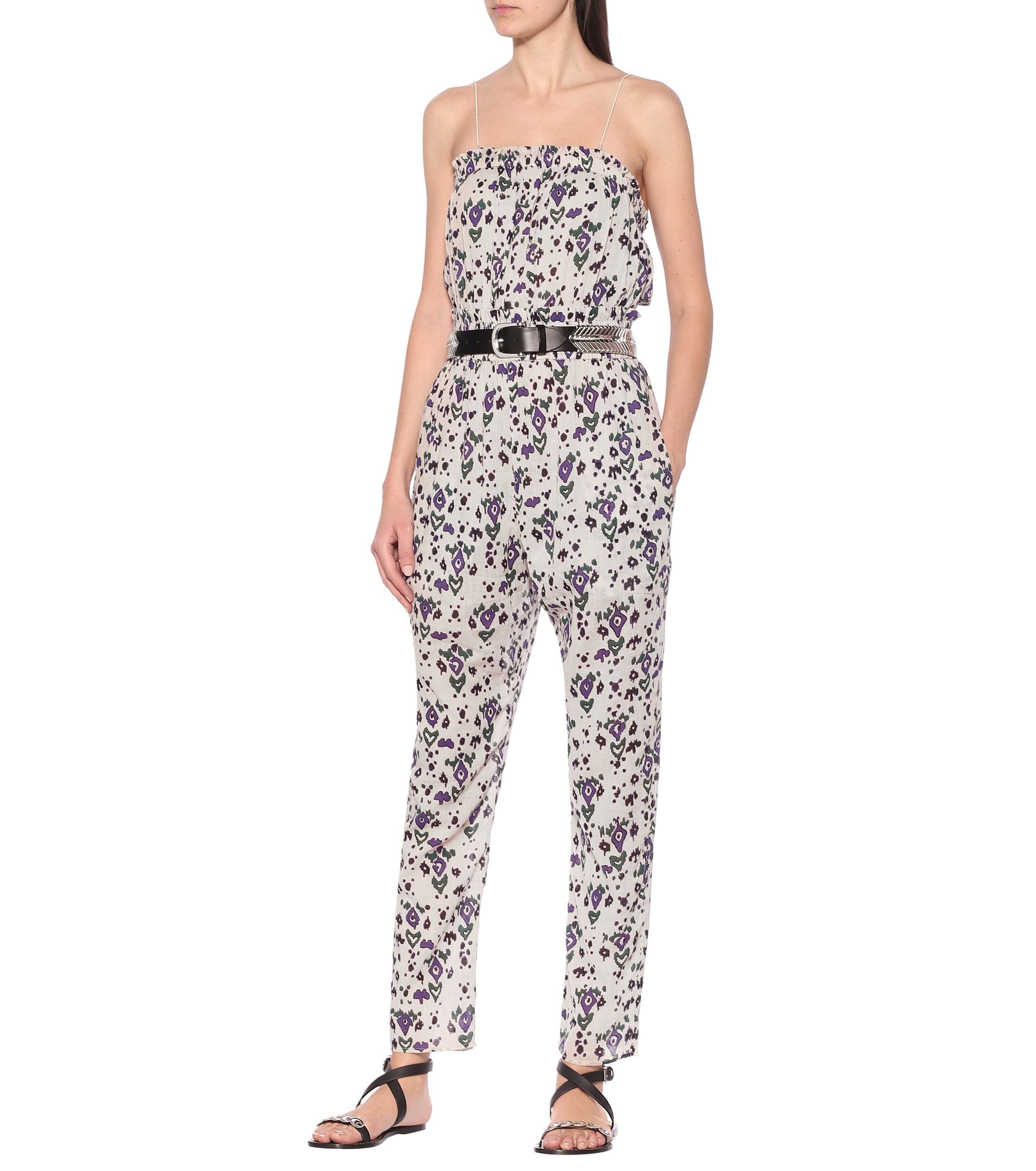 Étoile Isabel Marant Timea Floral Cotton Jumpsuit Lyst