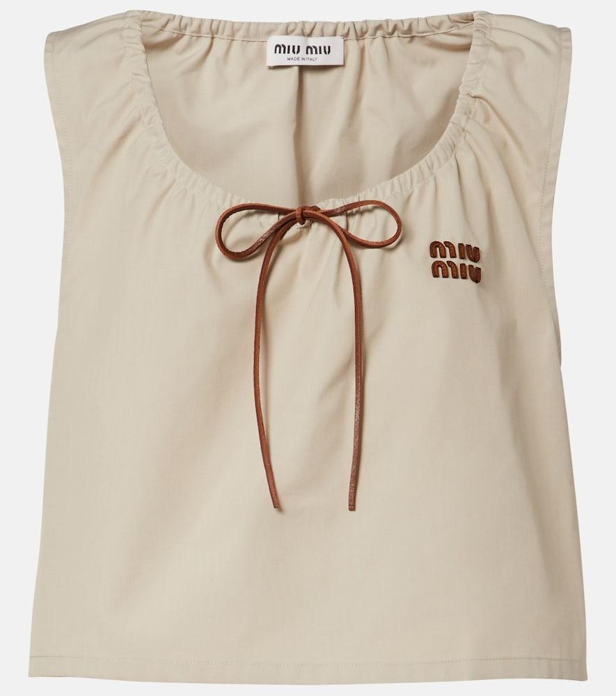 Miu Miu Sleeveless and tank tops for Women | Online Sale up to 33