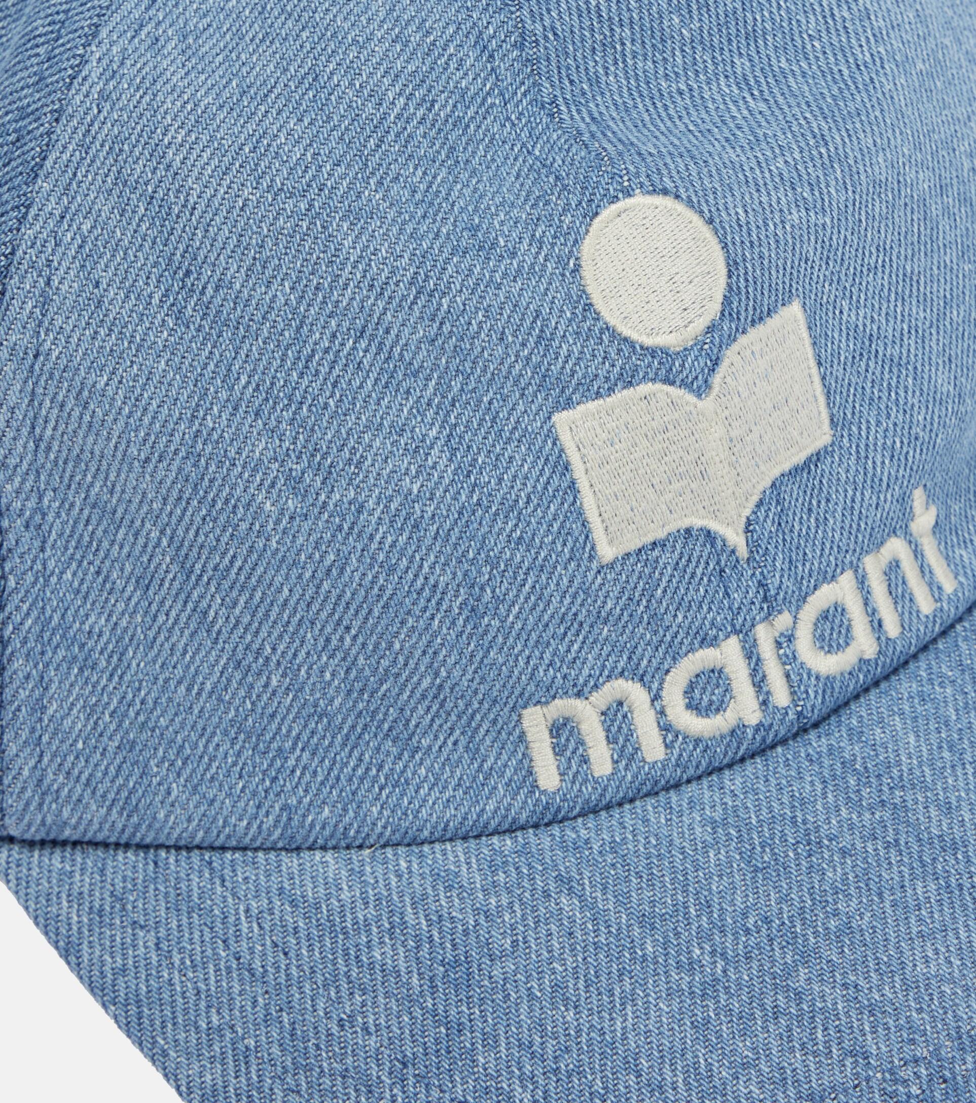 Isabel Marant Denim Baseball Hat With Embroidery in Blue | Lyst