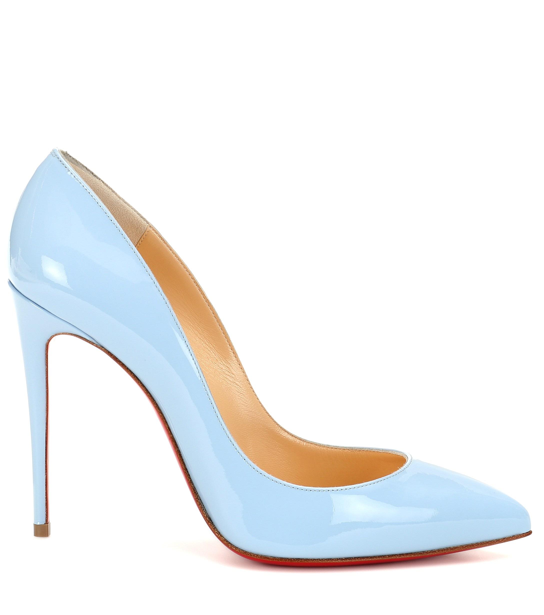 Christian Louboutin Pigalle Follies Patent Leather Pumps in Sky (Blue ...