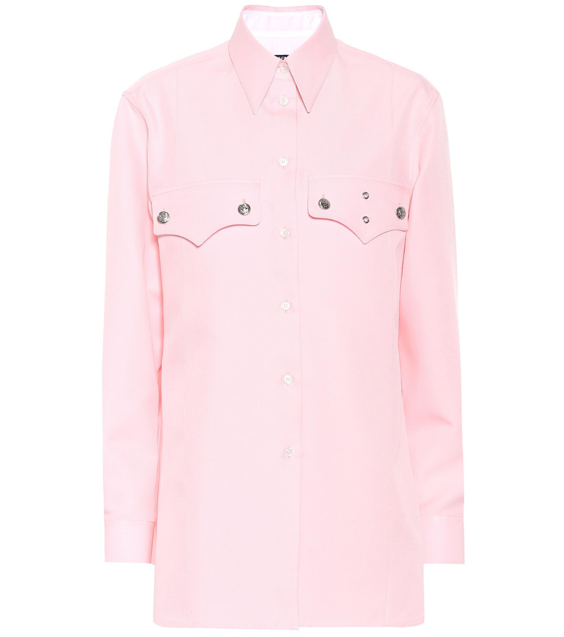 CALVIN KLEIN 205W39NYC Synthetic Button-down Shirt in Rose (Pink) - Lyst