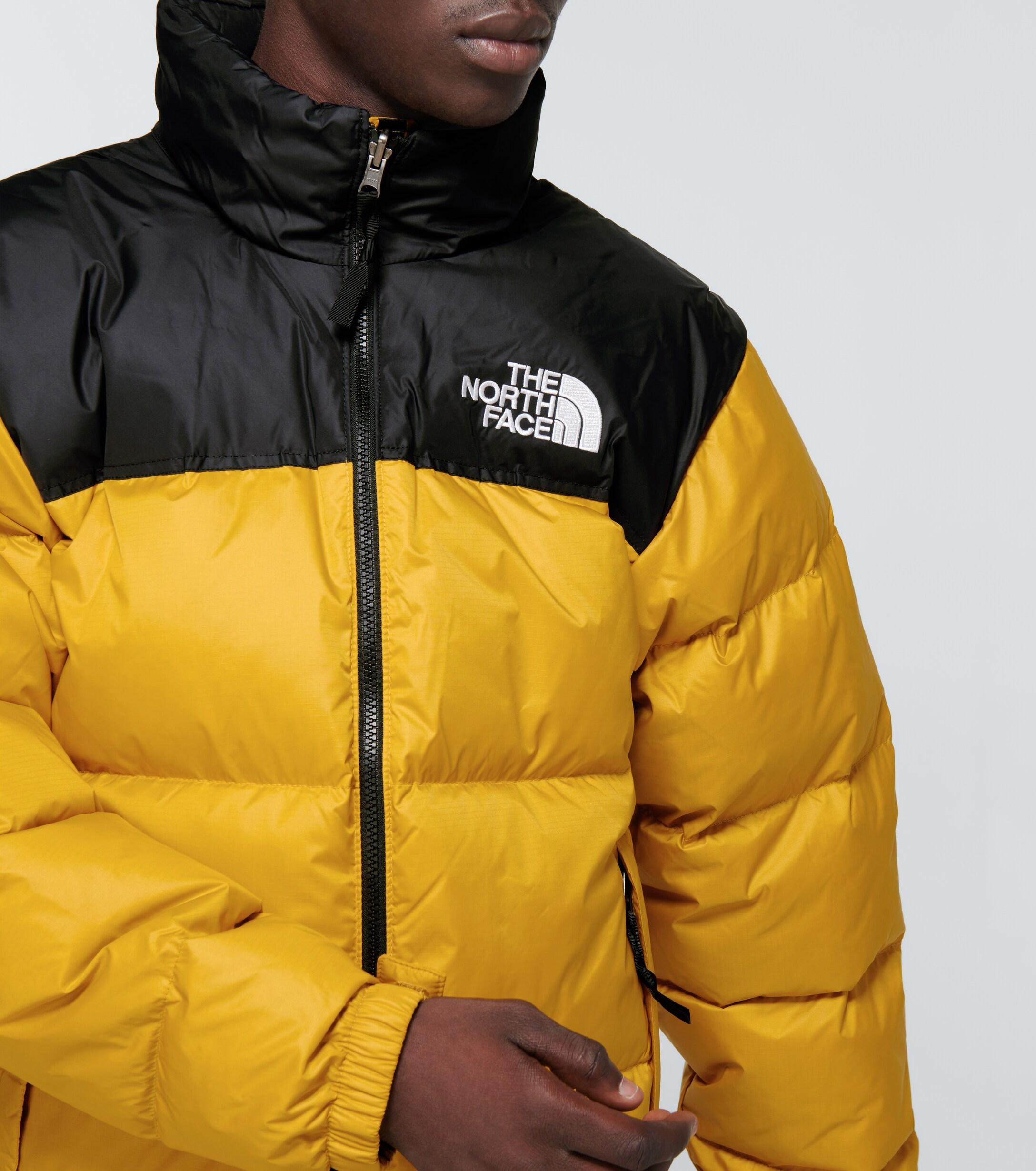yellow north face nuptse