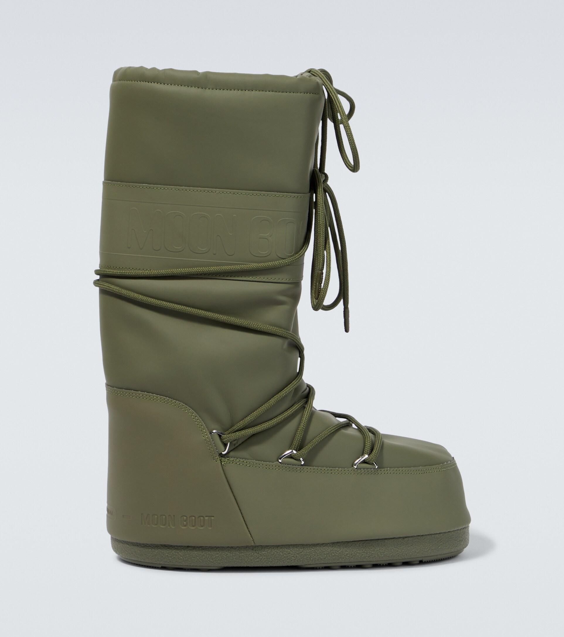 Moon Boot Icon Rubber Boots in Green for Men Lyst