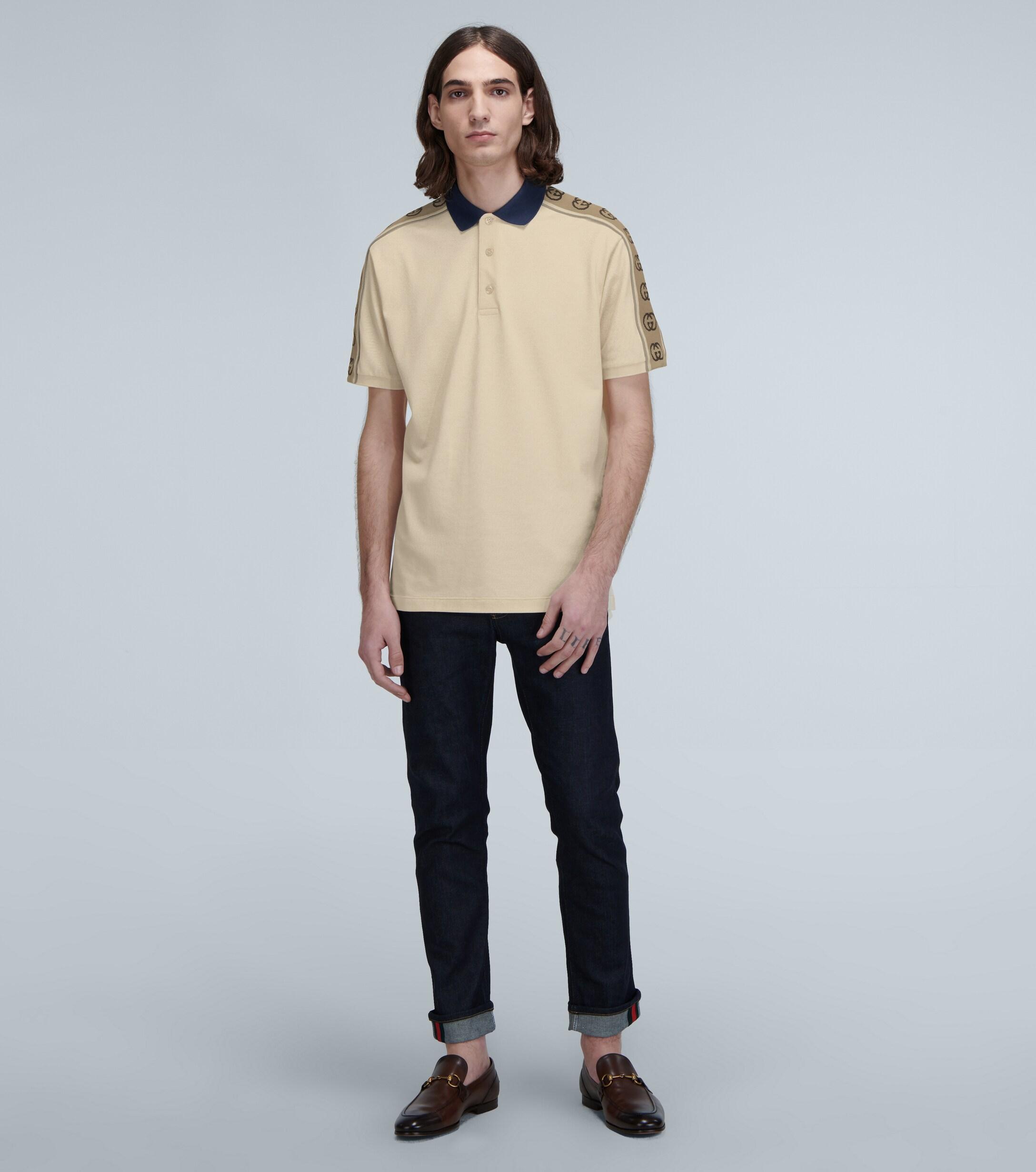 Gucci Cotton Polo With Interlocking G 