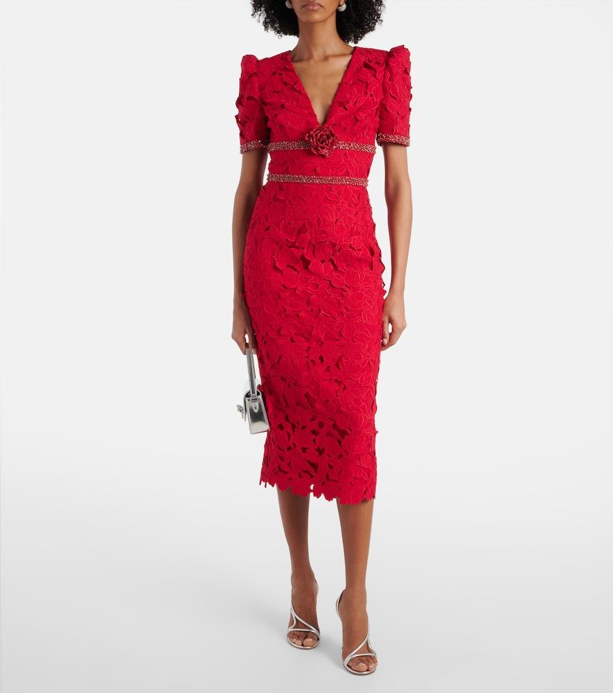 rebecca vallance lace dress Rebecca Vallance Maribella bow-detail lace minidress Rebecca Vallance