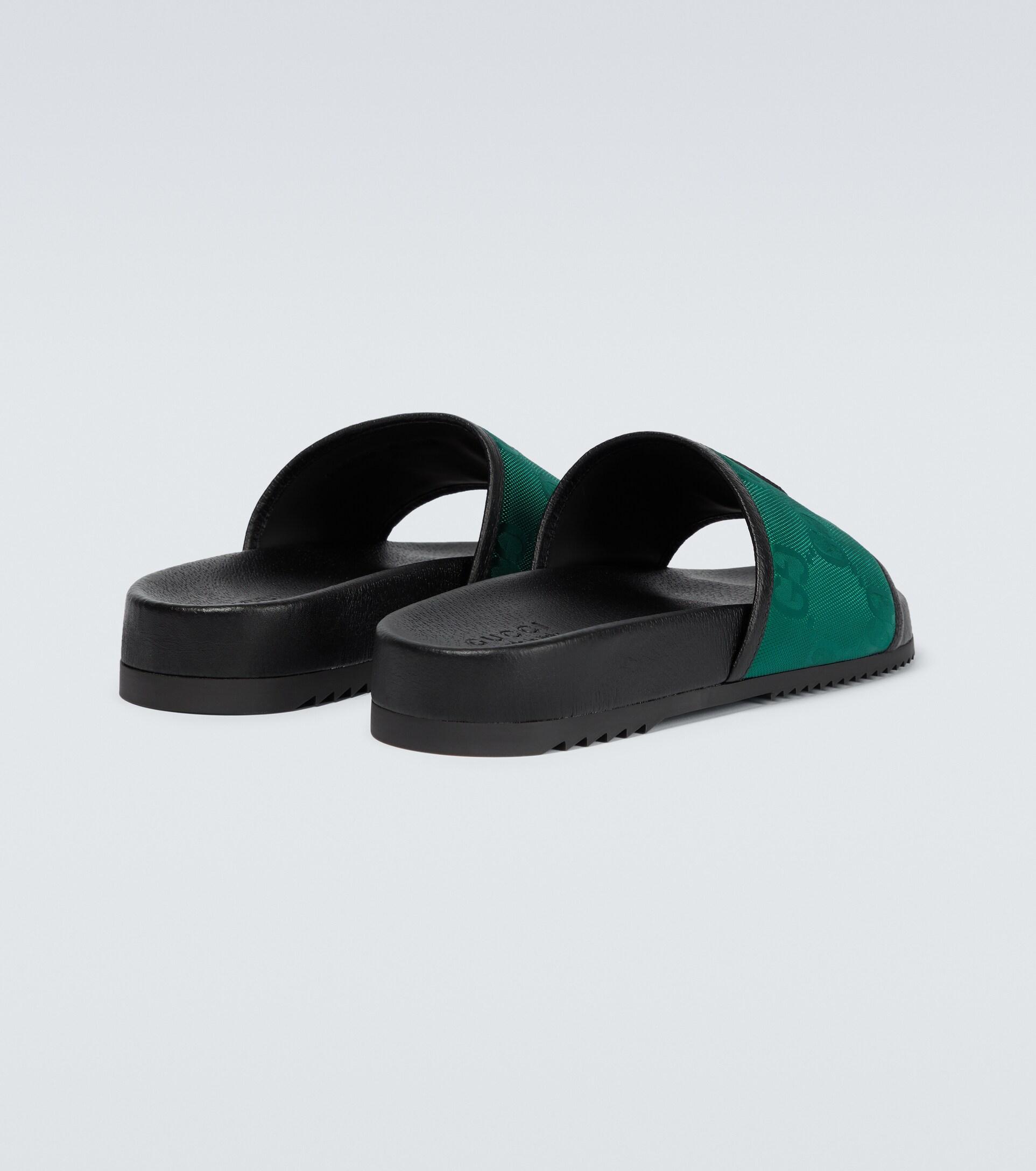 Gucci Off The Grid Slides in Green for Men | Lyst display picture 3