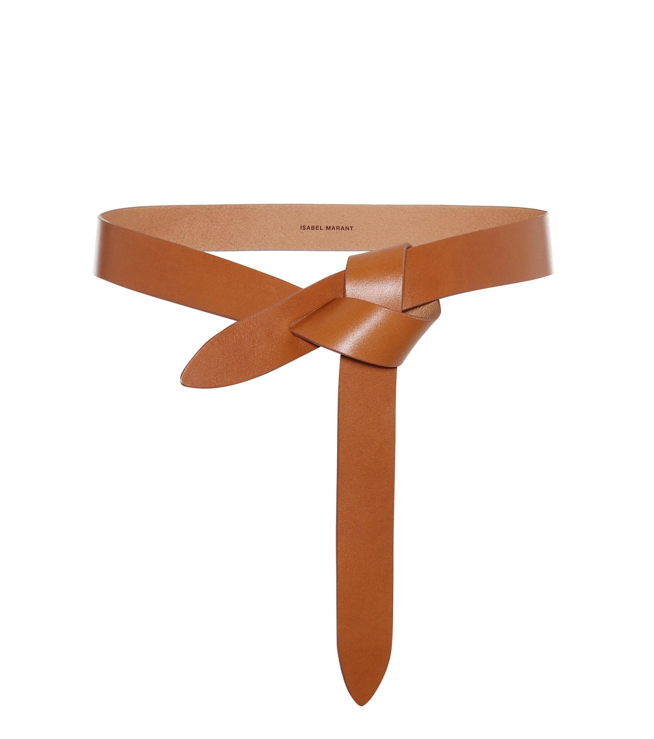 Isabel Marant Lecce Leather Belt in Brown - Lyst