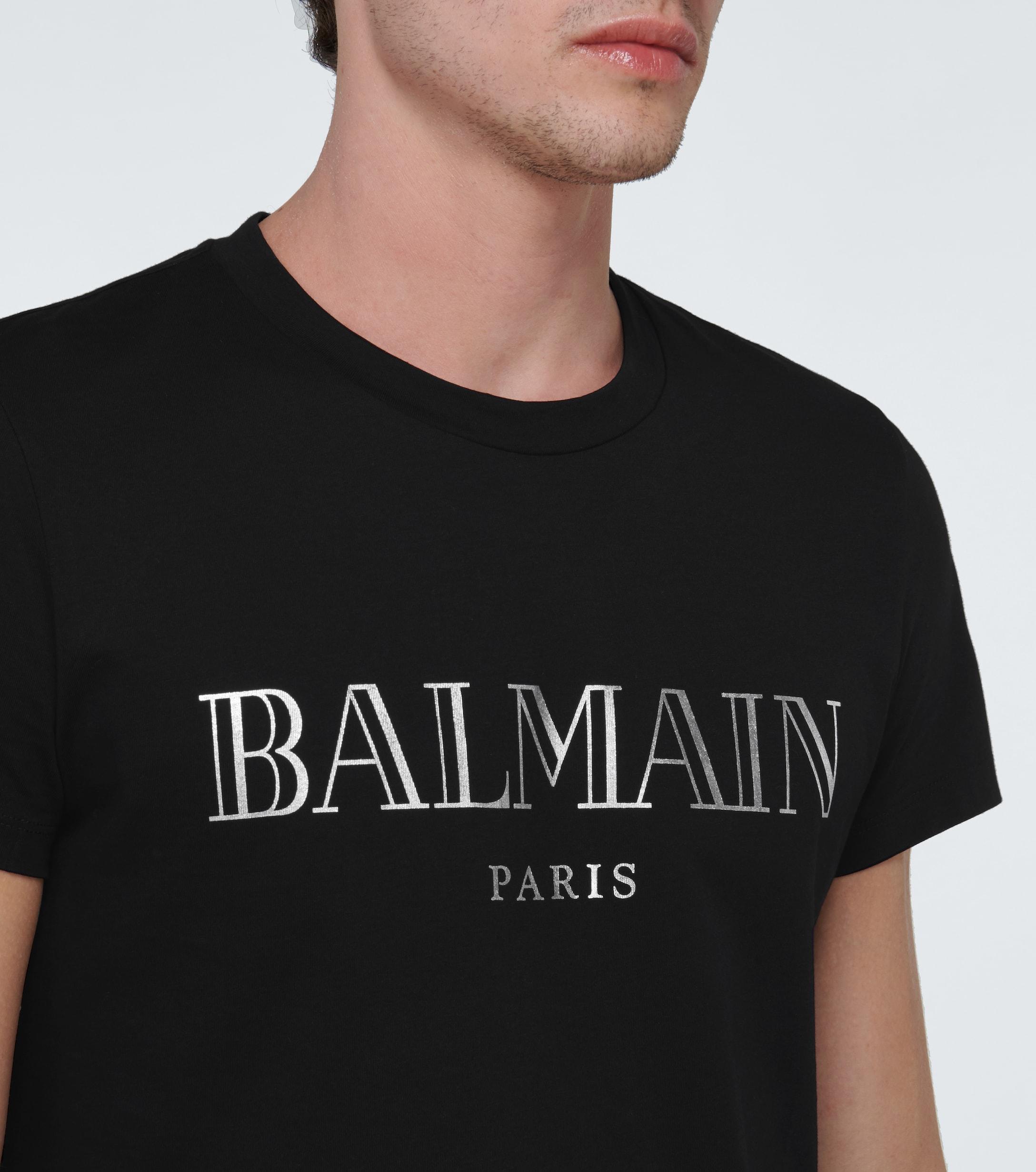 lag Regn glæde Balmain Paris Vintage T-shirt in Black for Men | Lyst
