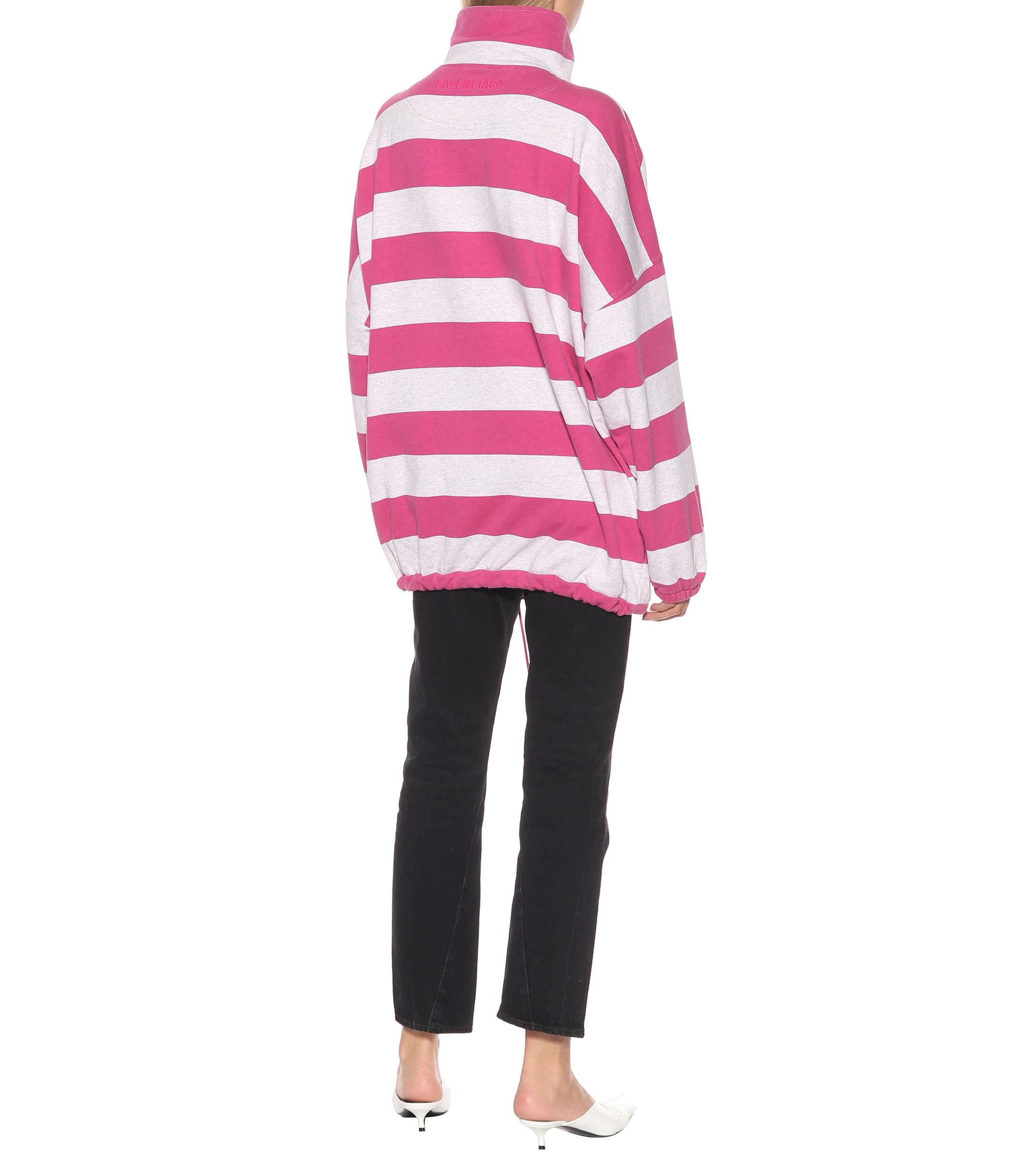 balenciaga striped sweater