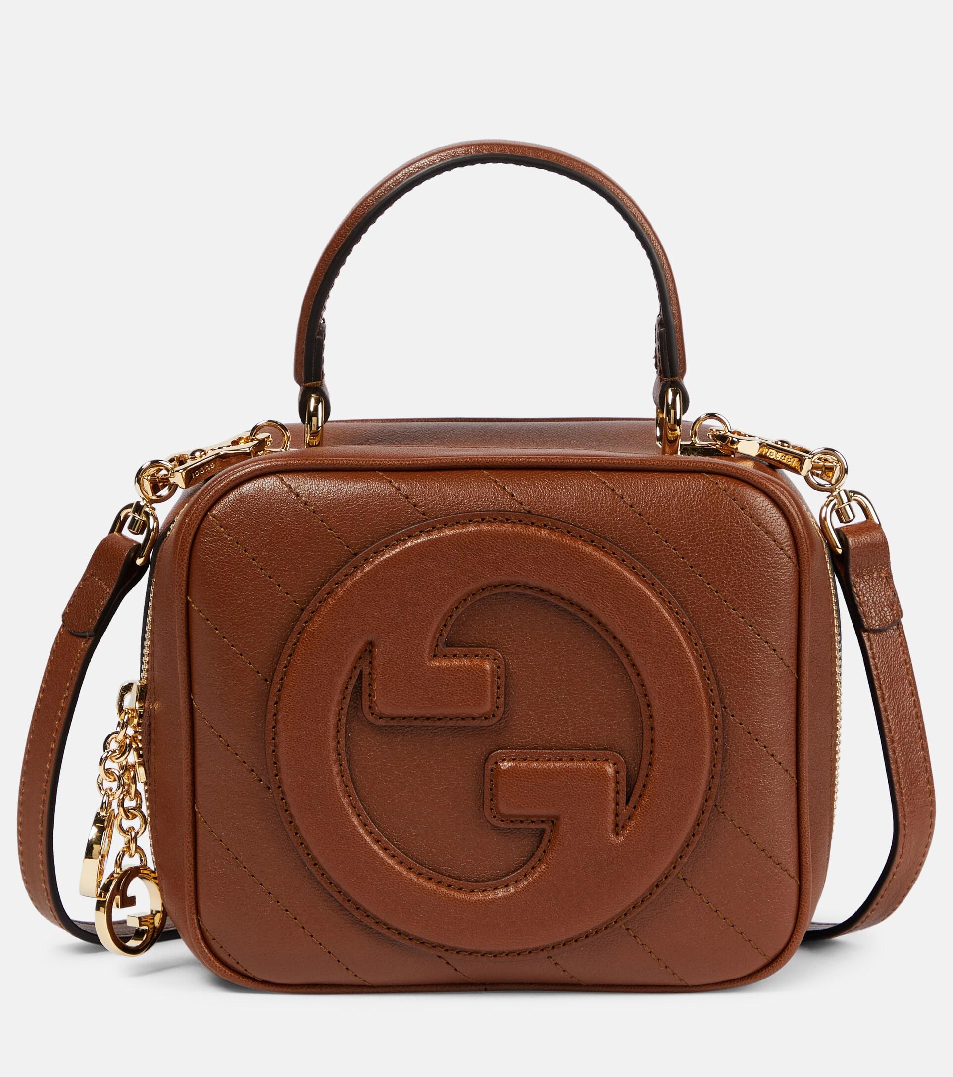 Gucci Blondie Small Leather Shoulder Bag in Brown | Lyst