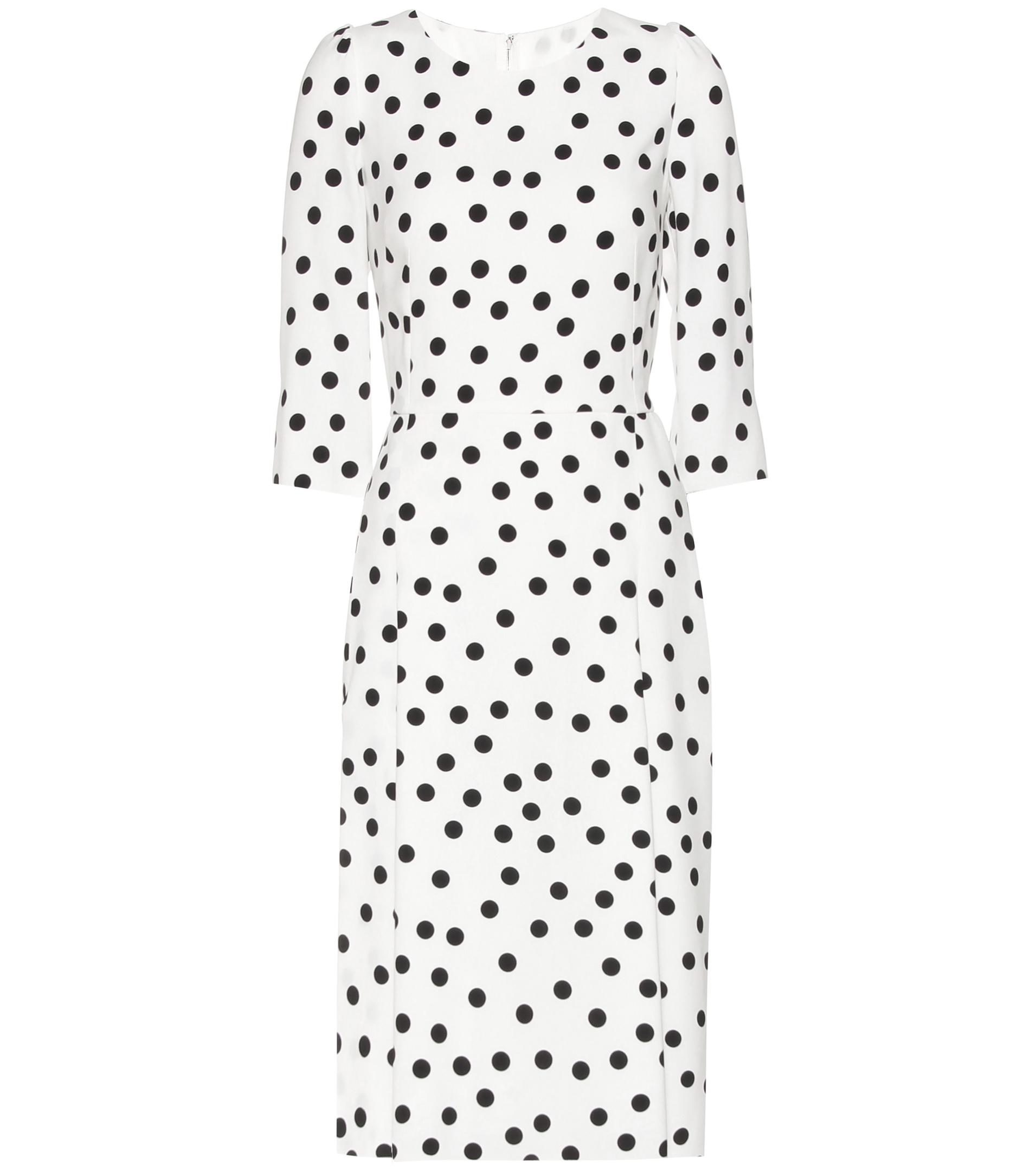 Lyst - Dolce & Gabbana Polka-dot Dress in White - Save 21%