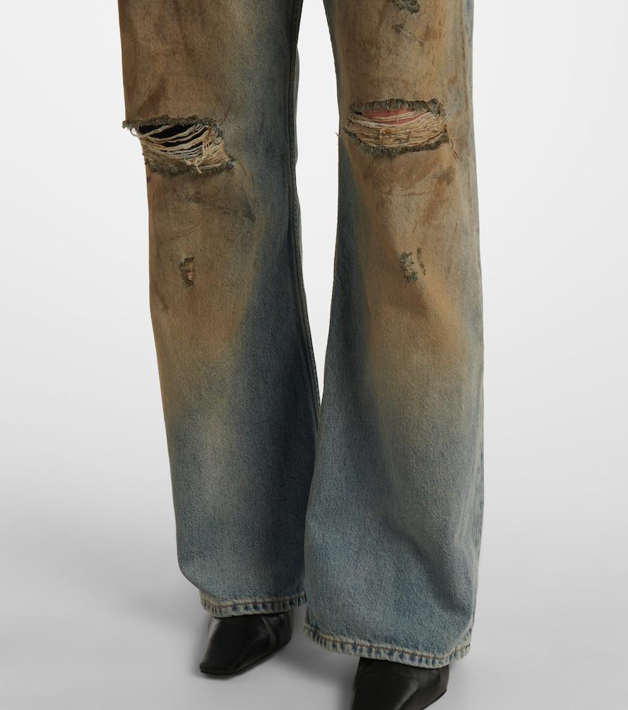 Acne Studios Penicillin Distressed Wide-Leg Jeans in Blue | Lyst Acne Studios Penicillin Distressed Wide-Leg Jeans in Blue | Lyst
