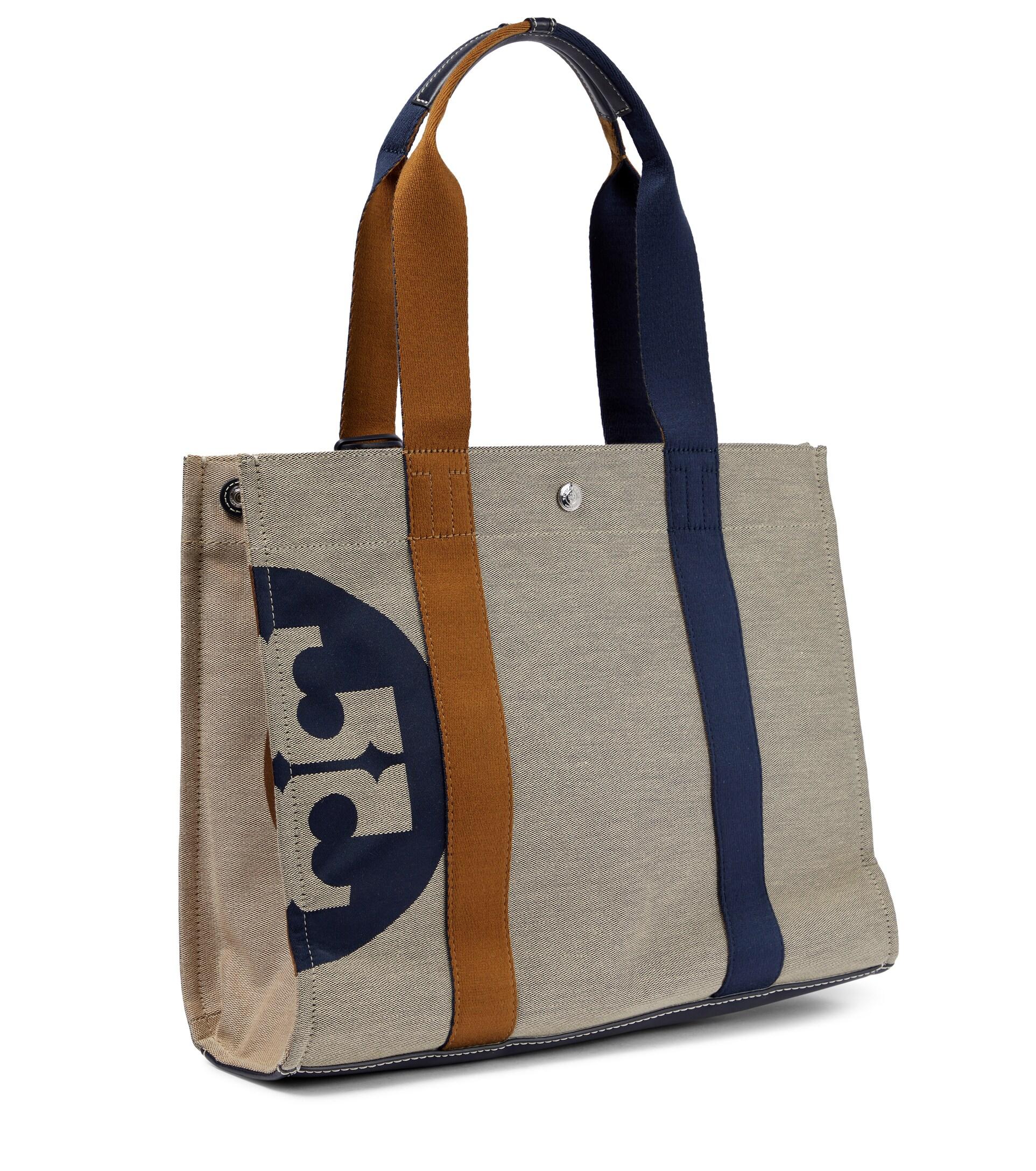 Tory Burch Logo Tory Canvas Tote Bag | Lyst