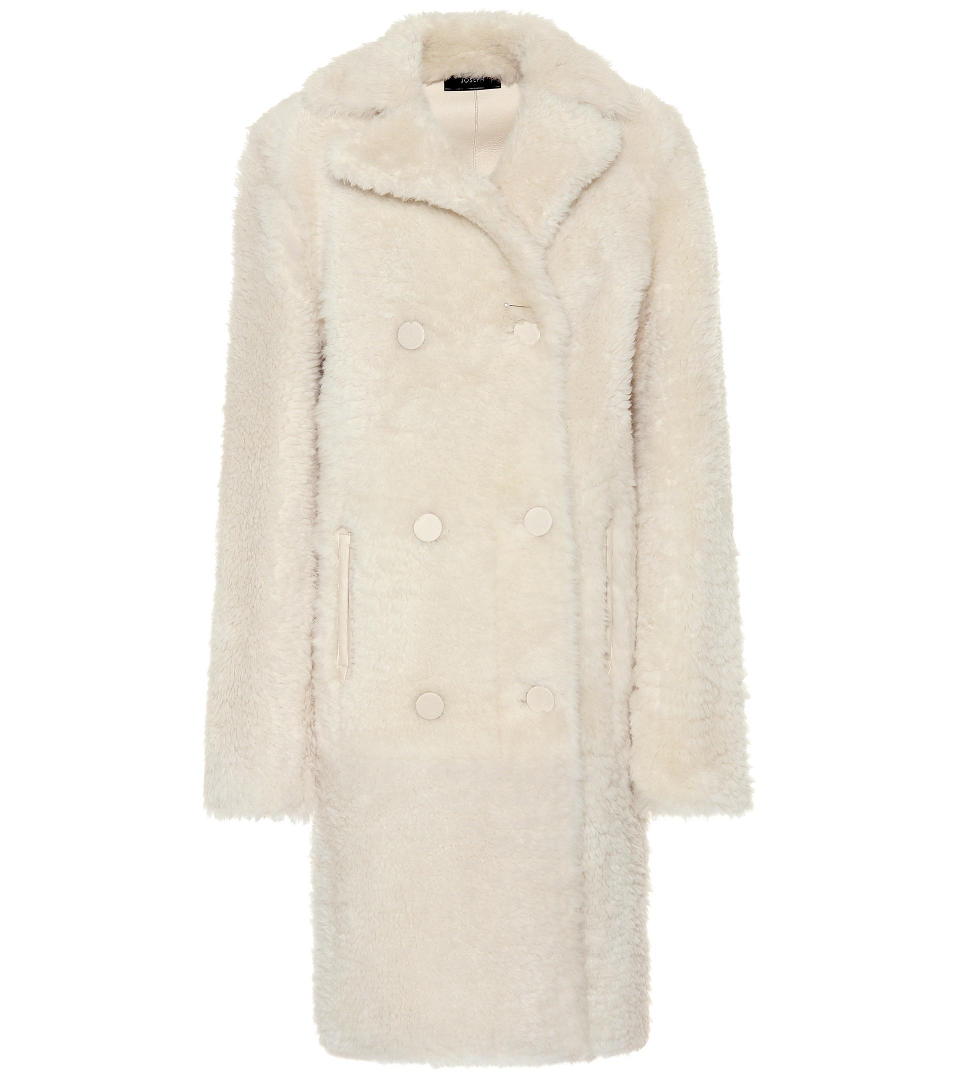White sheepskin coat Outlet