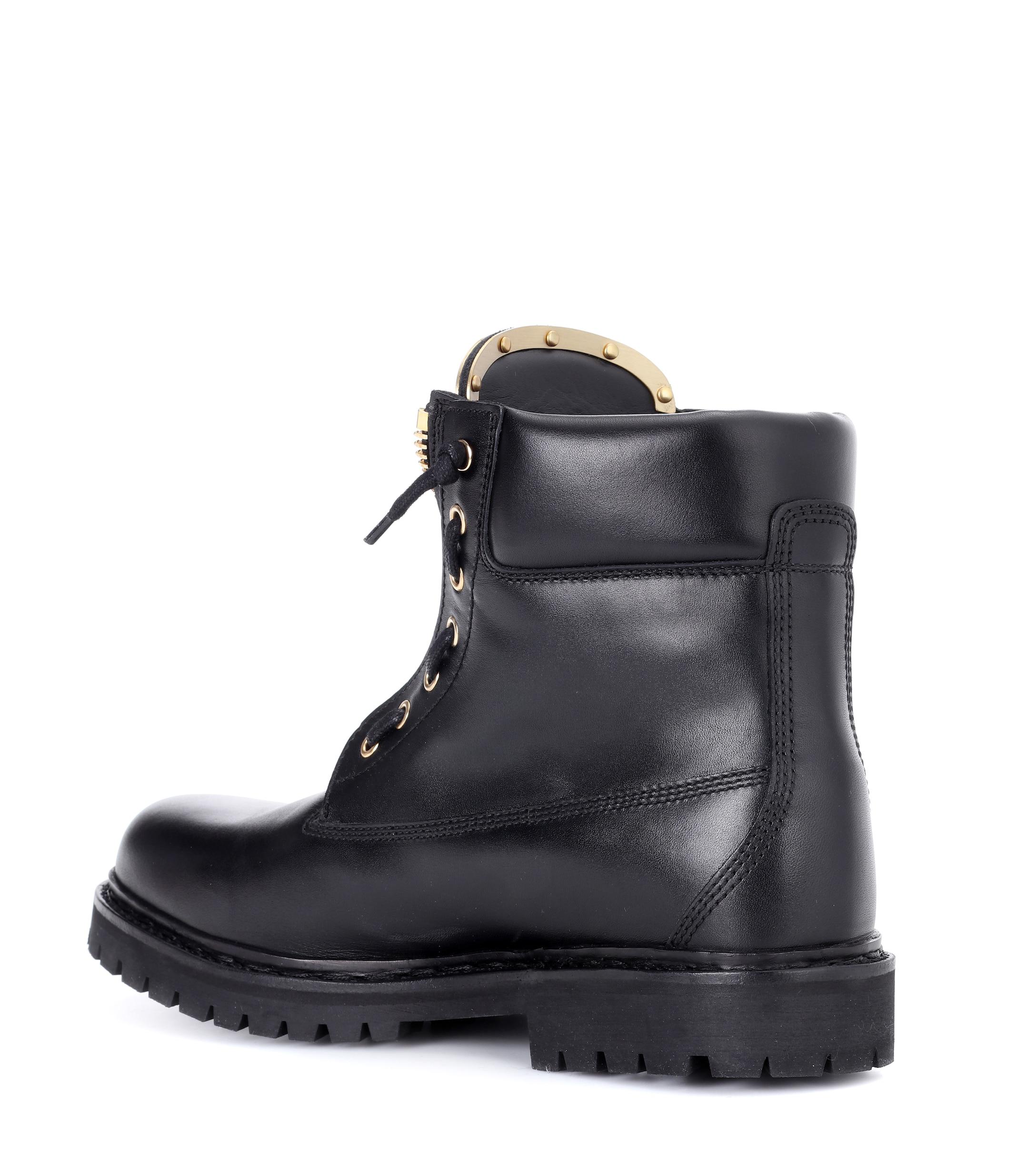 BALMAIN Taiga leather boots (Black/Gold), Women's Fashion, Footwear, Boots  on Carousell