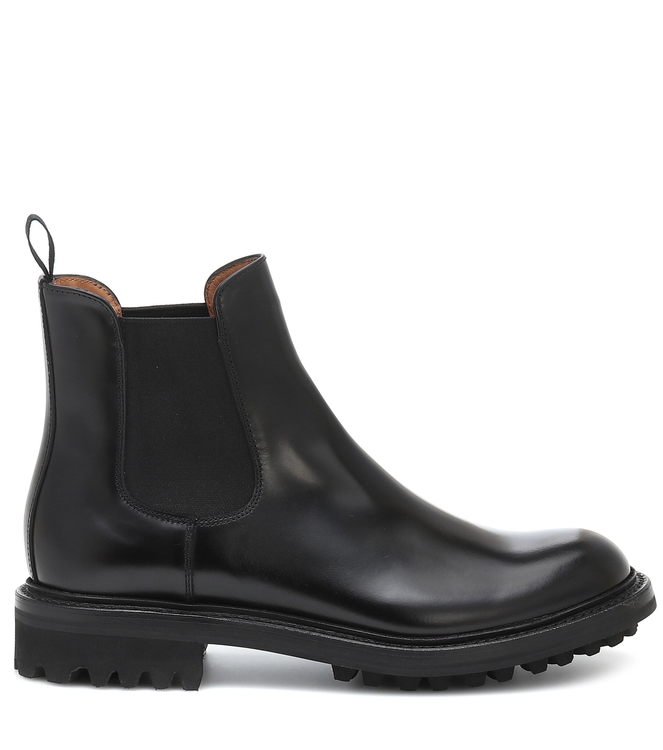 Church's Genie Leather Ankle Boots in Black - Lyst