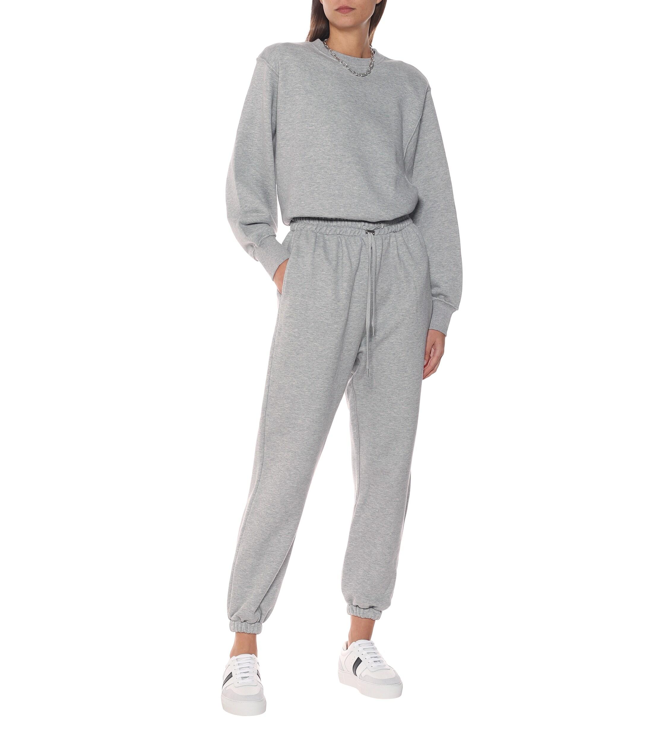 Frankie Shop Vanessa Cotton Sweatpants in Gray Lyst