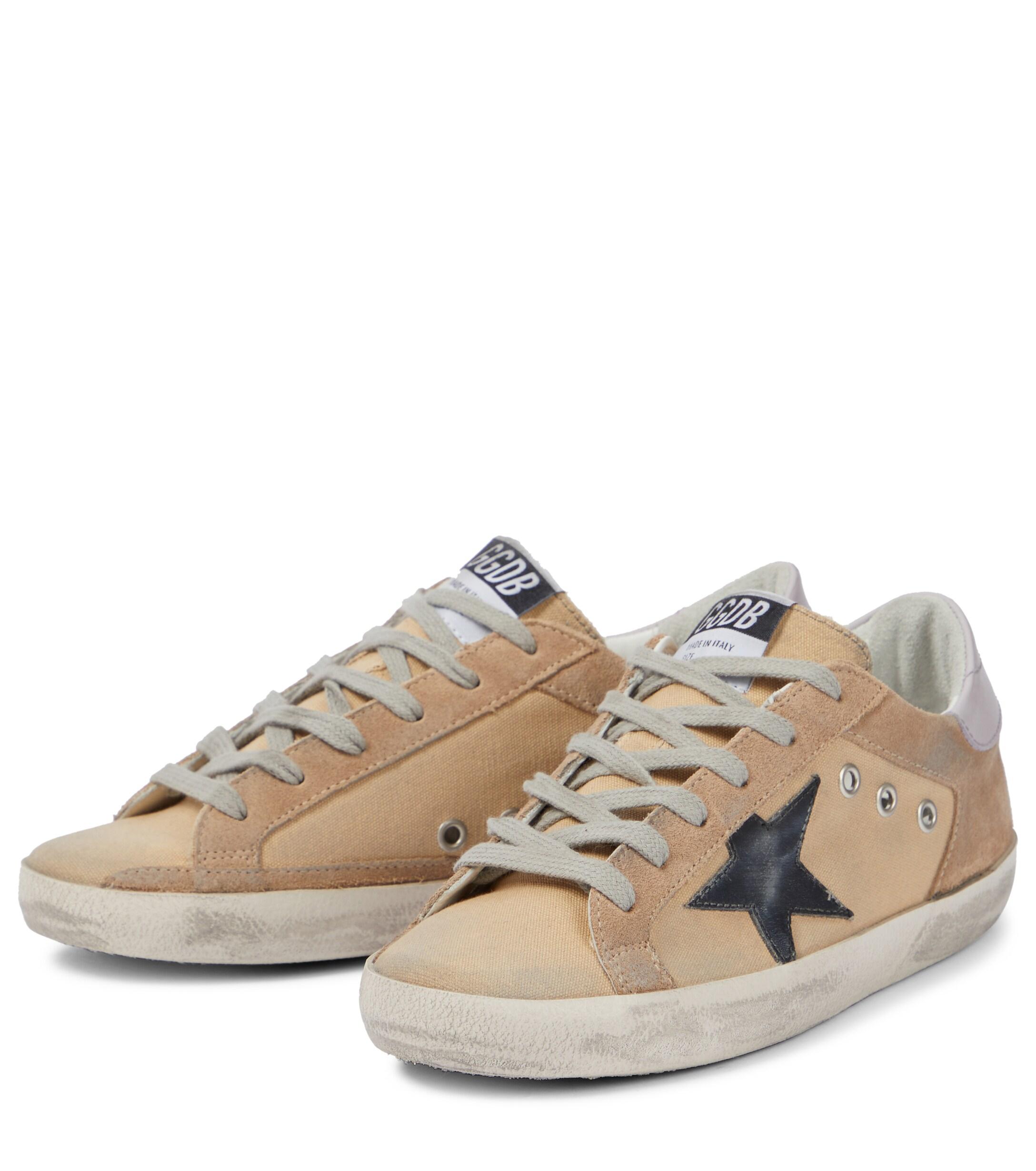 golden goose superstar canvas sneakers