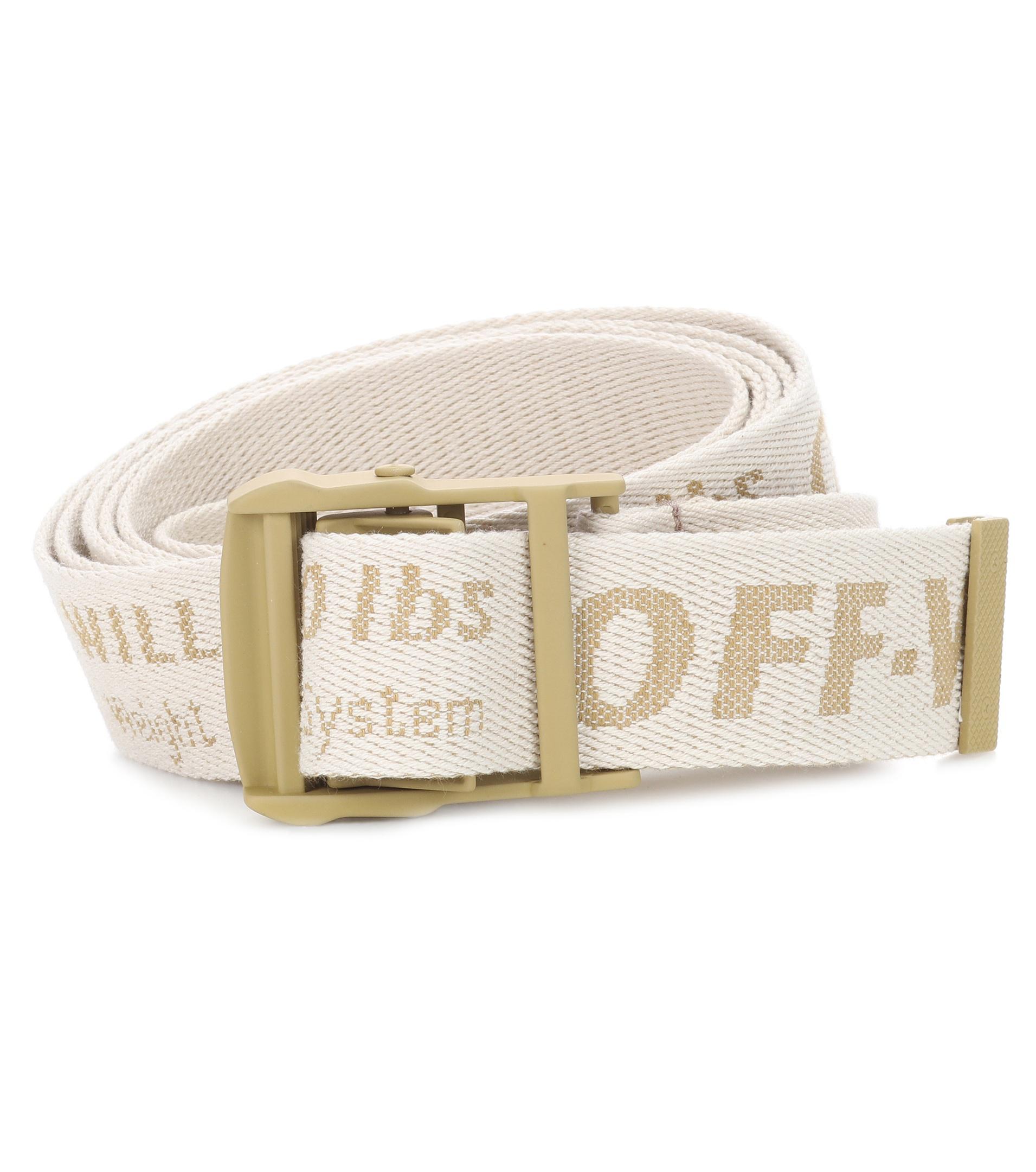 Off-White c/o Virgil Synthetic Industrial Belt in Beige - Lyst