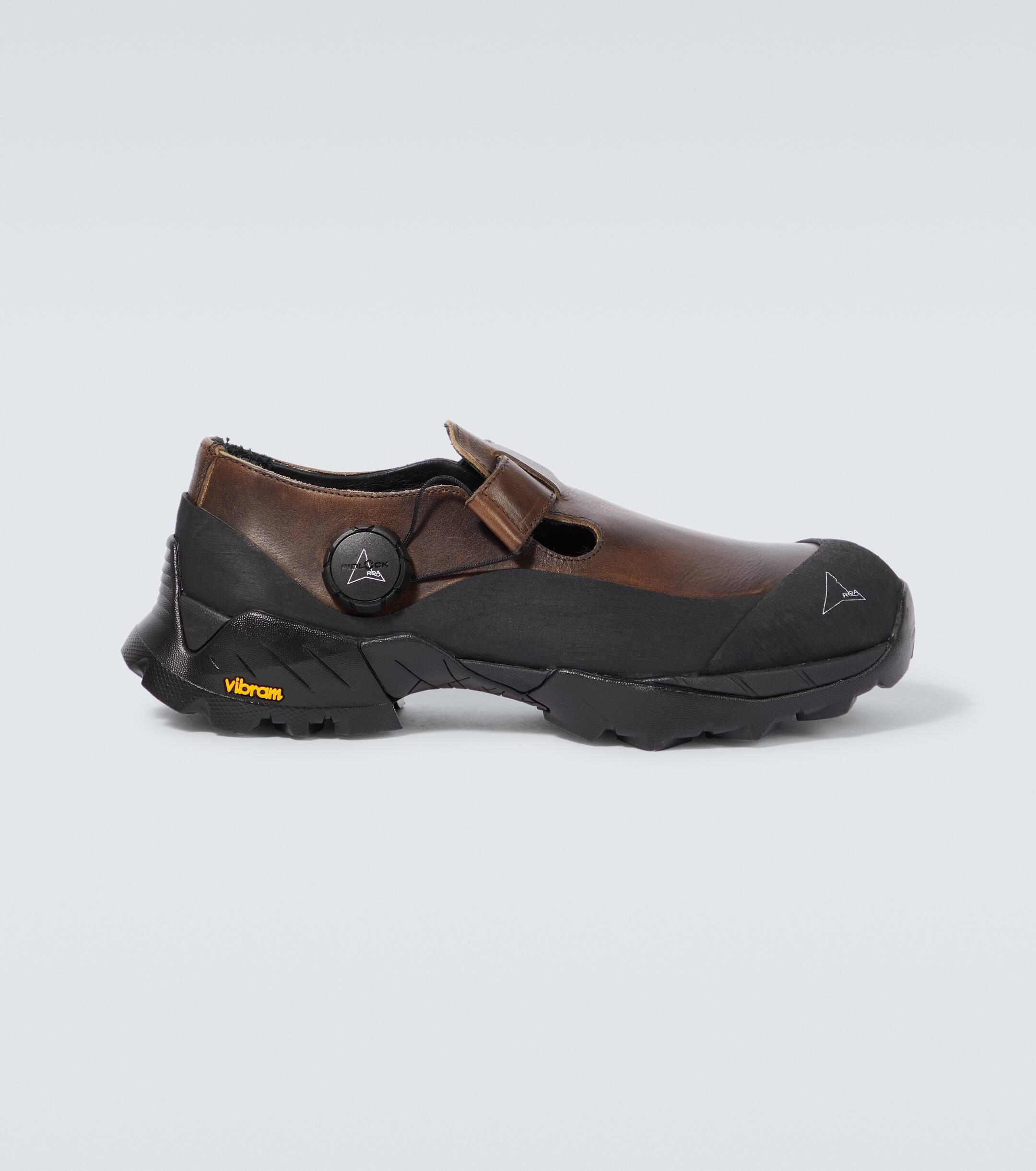 ROA Mary Jane Leather Sneakers in Black for Men | Lyst Canada