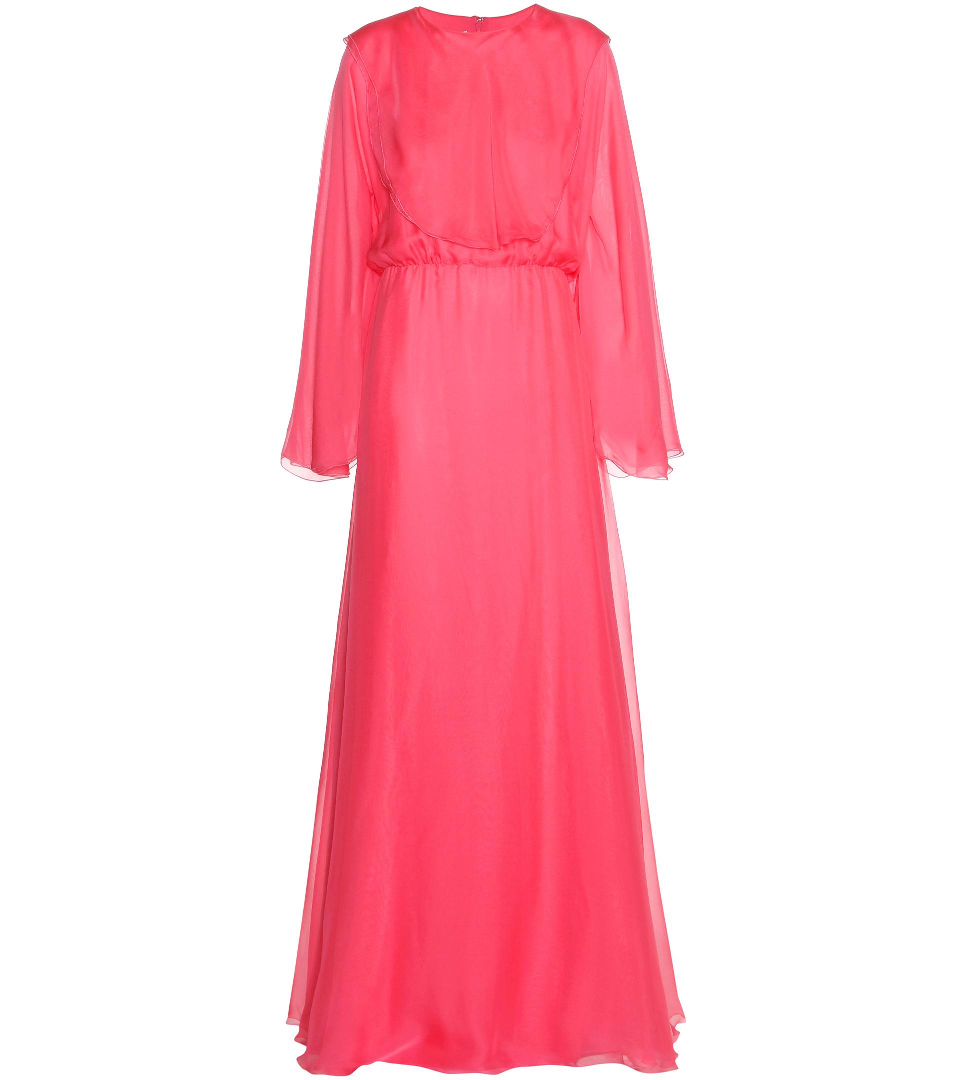 Lyst - Valentino Silk Gown in Pink