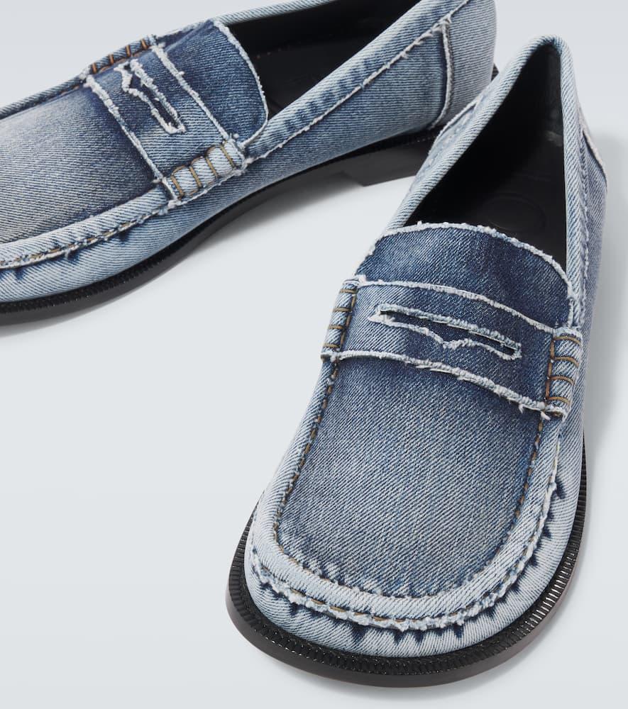 Loewe Campo Denim Penny Loafers in Blue for Men Lyst UK