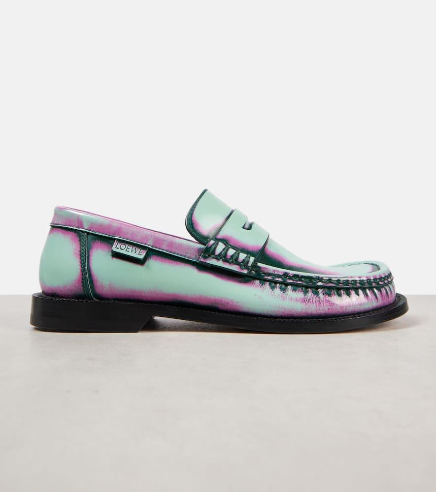 ローファー・オックスフォード LOEWE CAMPO BRUSHED LOAFERS LOEWE Campo brushed-leather loafers | NET-A-PORTER