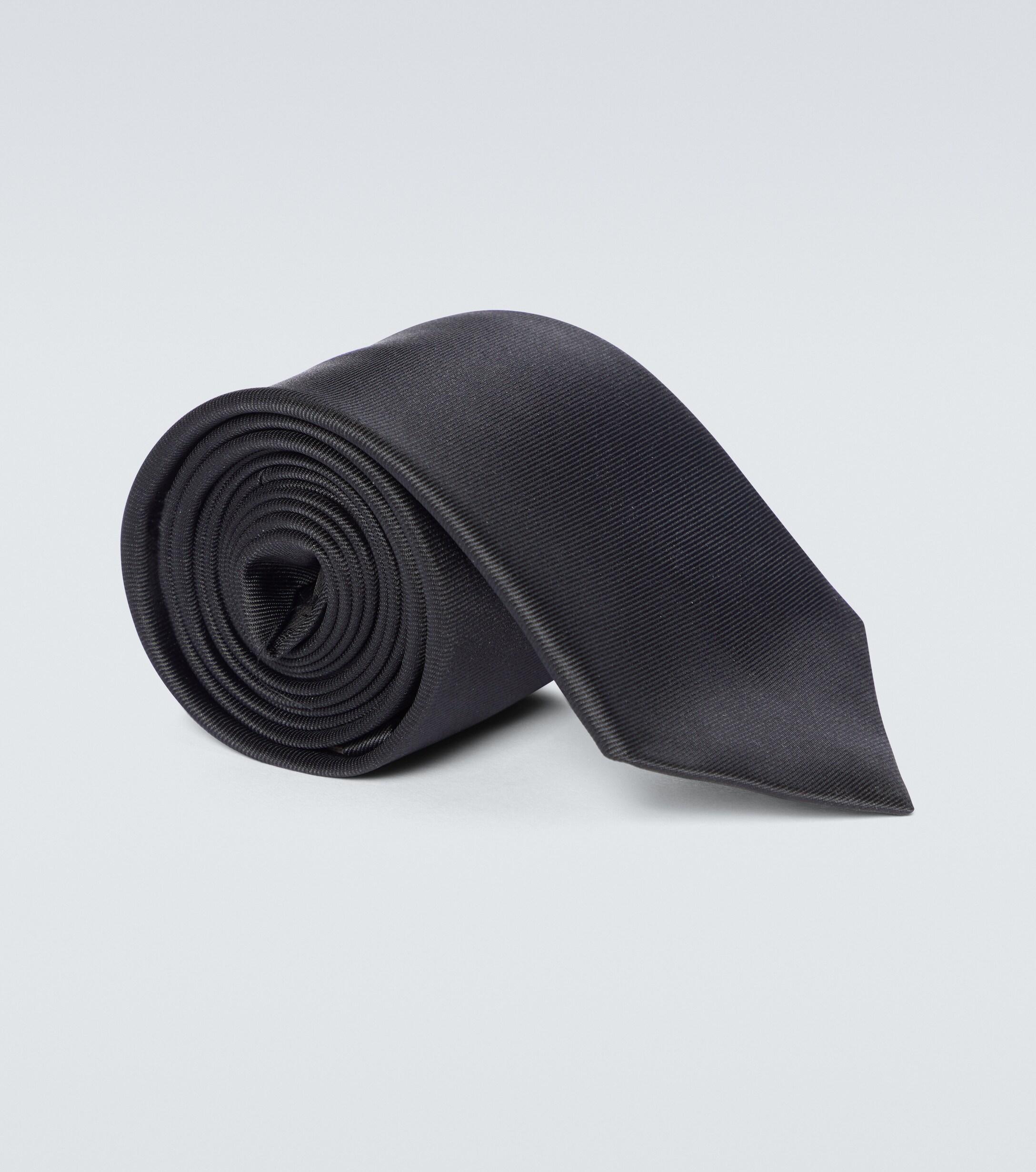 Gucci Silk Bee-embroidered Tie in Black for Men | Lyst Canada