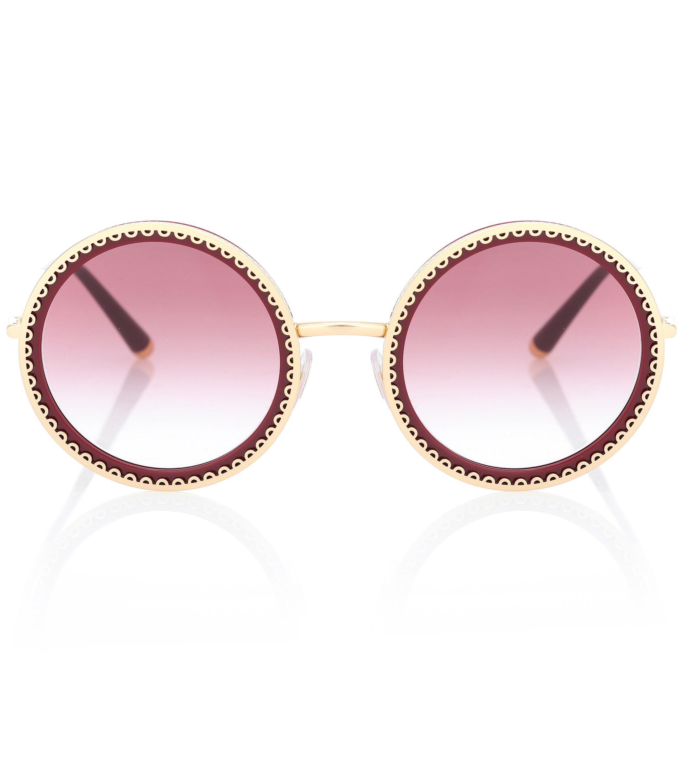 Dolce & Gabbana Runde Sonnenbrille in Pink | Lyst AT