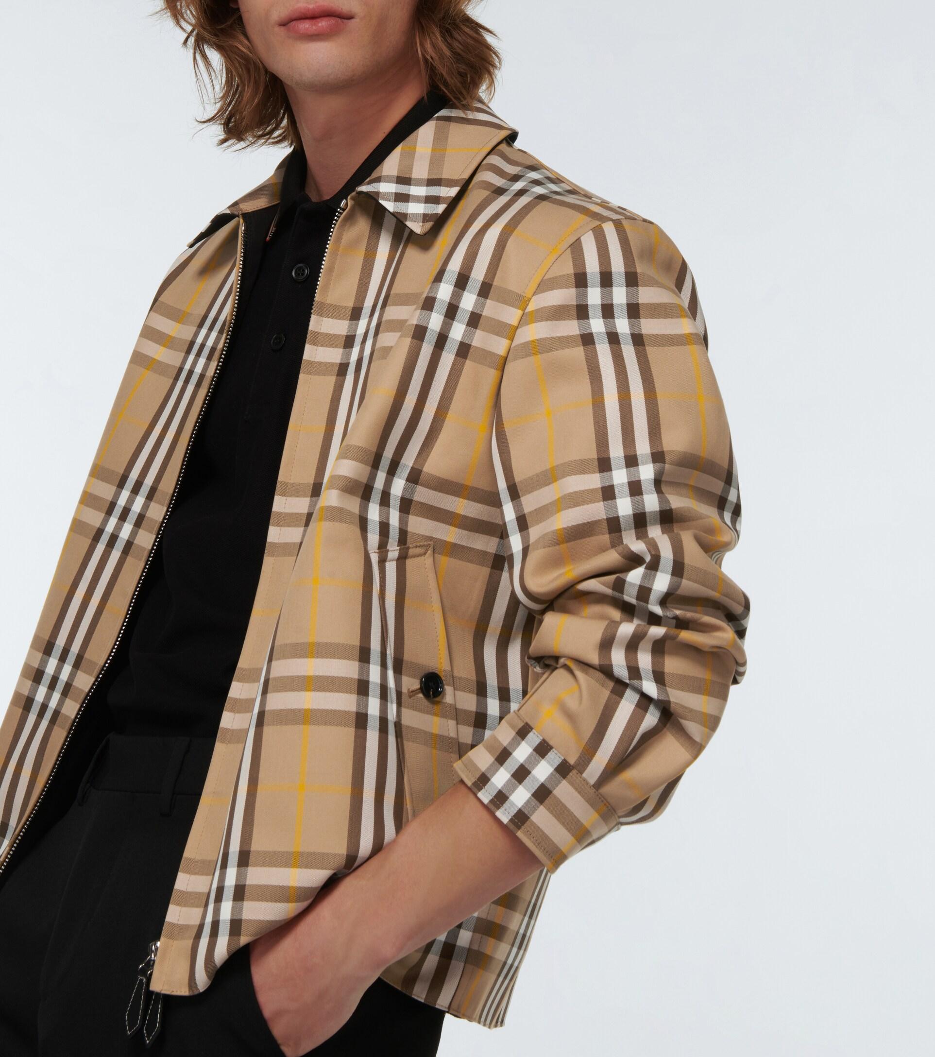 Burberry Reversible Checked Cotton Jacket for Men | Lyst